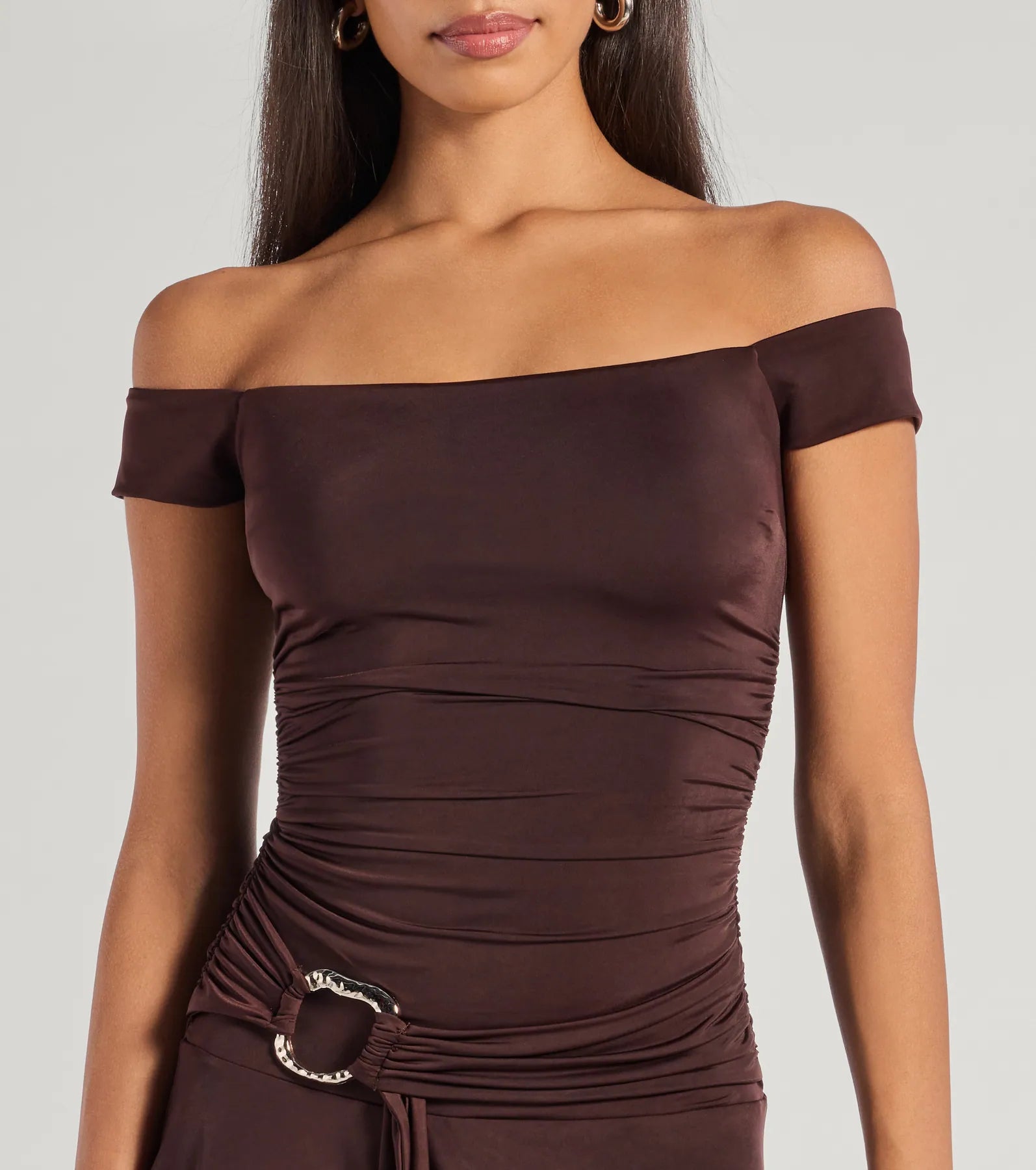 Ultimate Chic Off-The-Shoulder Belted Mini Dress – Elevate Your Style