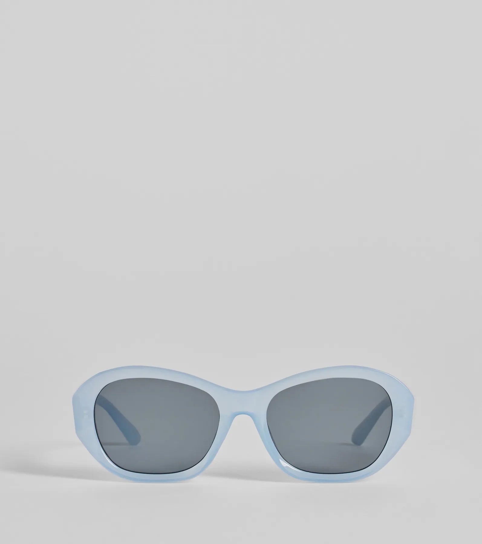 Ultimate Trendsetter Angled Oval Sunglasses