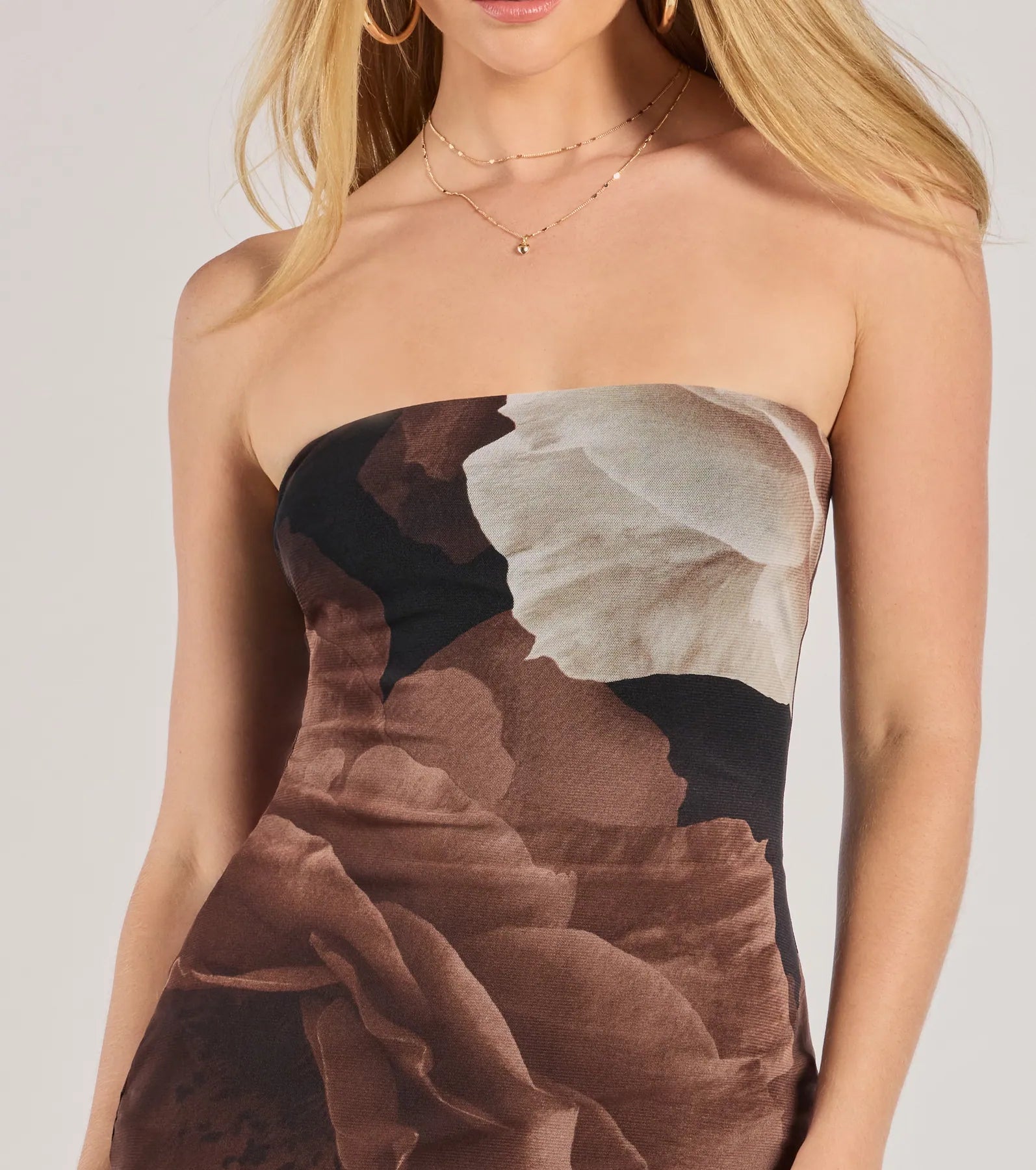Ultimate Grandeur Blooms Strapless Maxi Dress