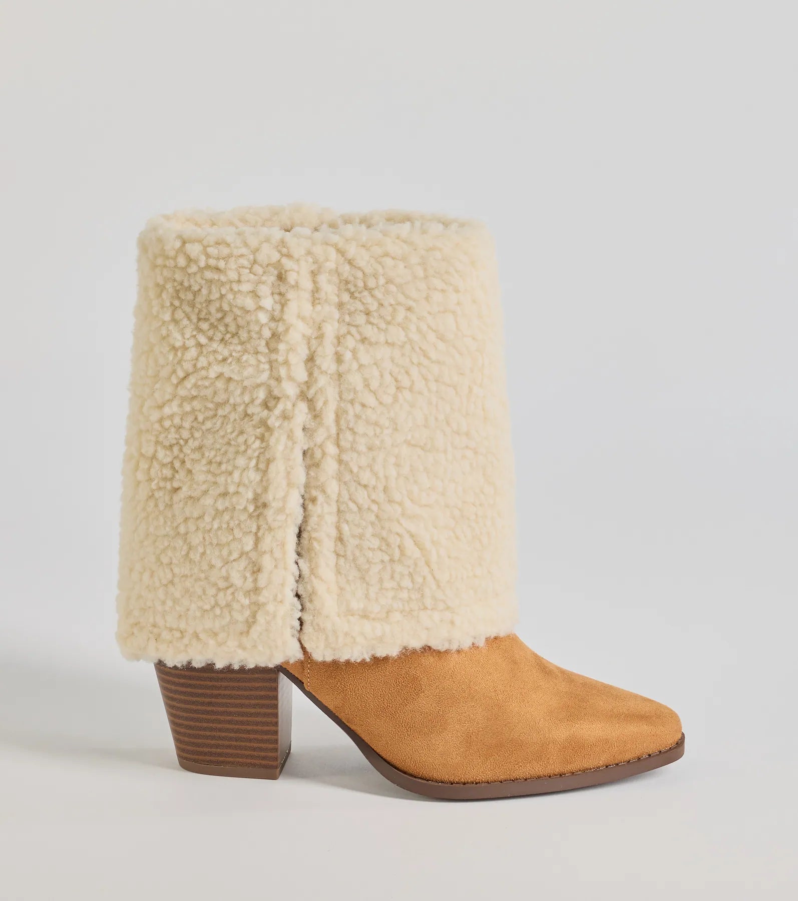 Ultimate Cozy Vibes Faux Sherpa Foldover Booties