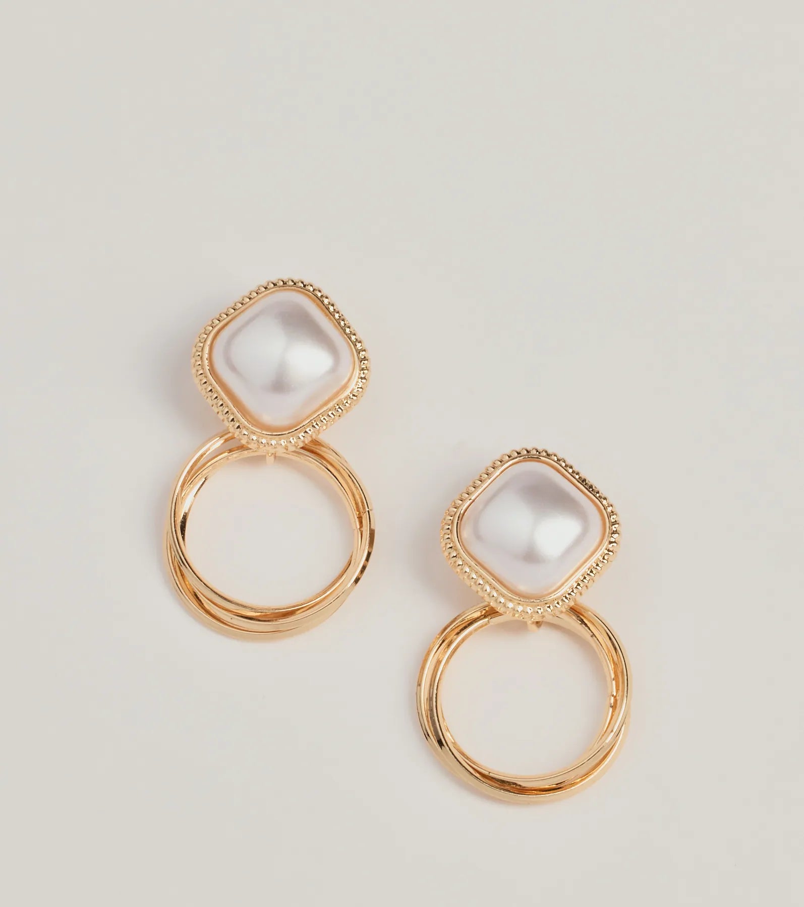 Premium Luxe Pearl Hoop Drop Earrings – Ultimate Elegance