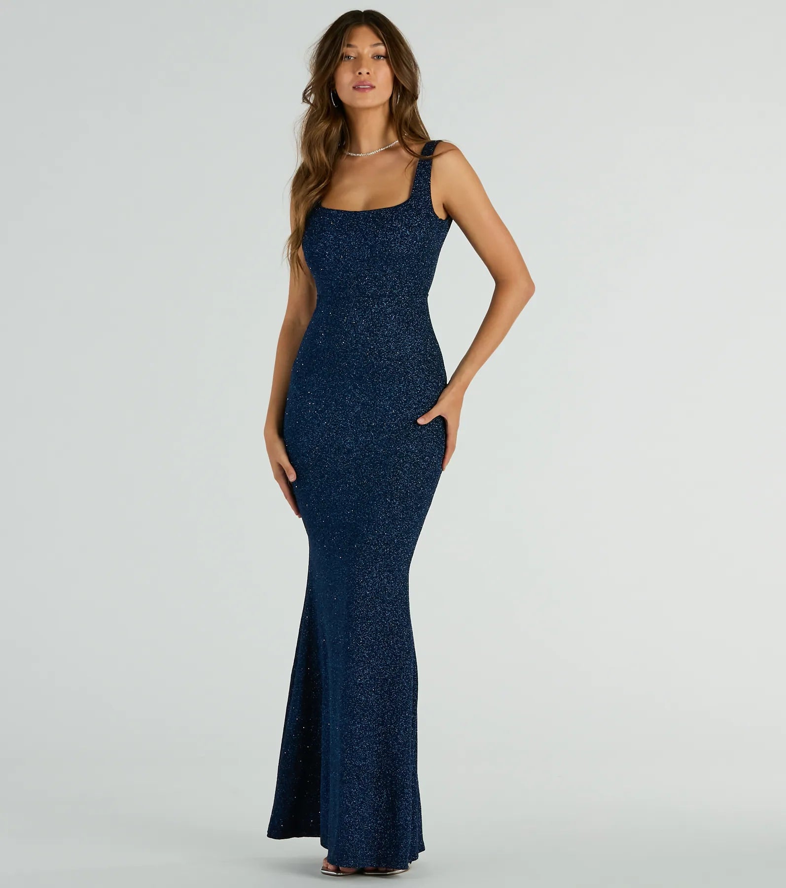 Premium Cadence Glitter Mermaid Evening Gown