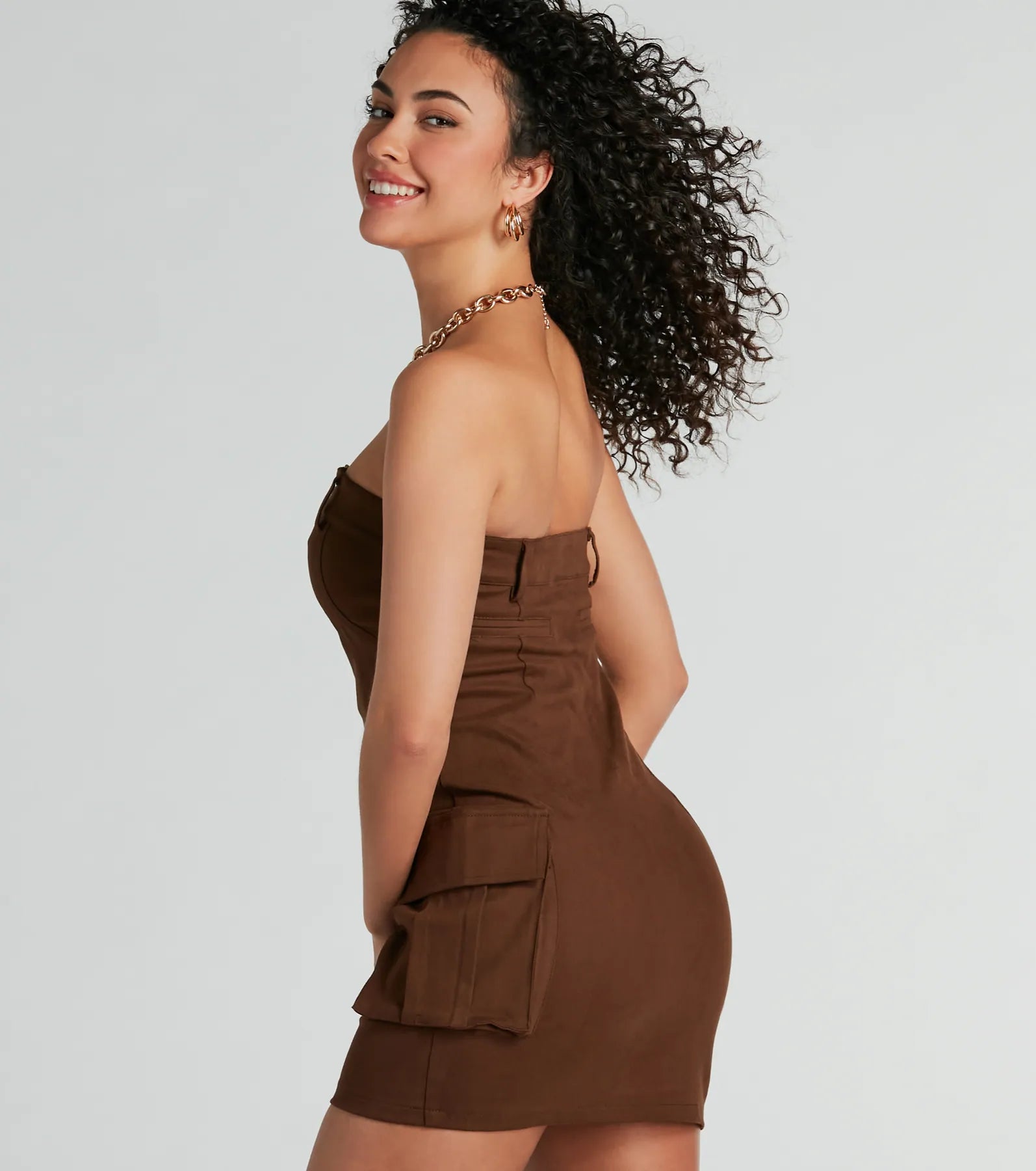 Ultimate Strapless Cargo Mini Dress - City Chic Edition