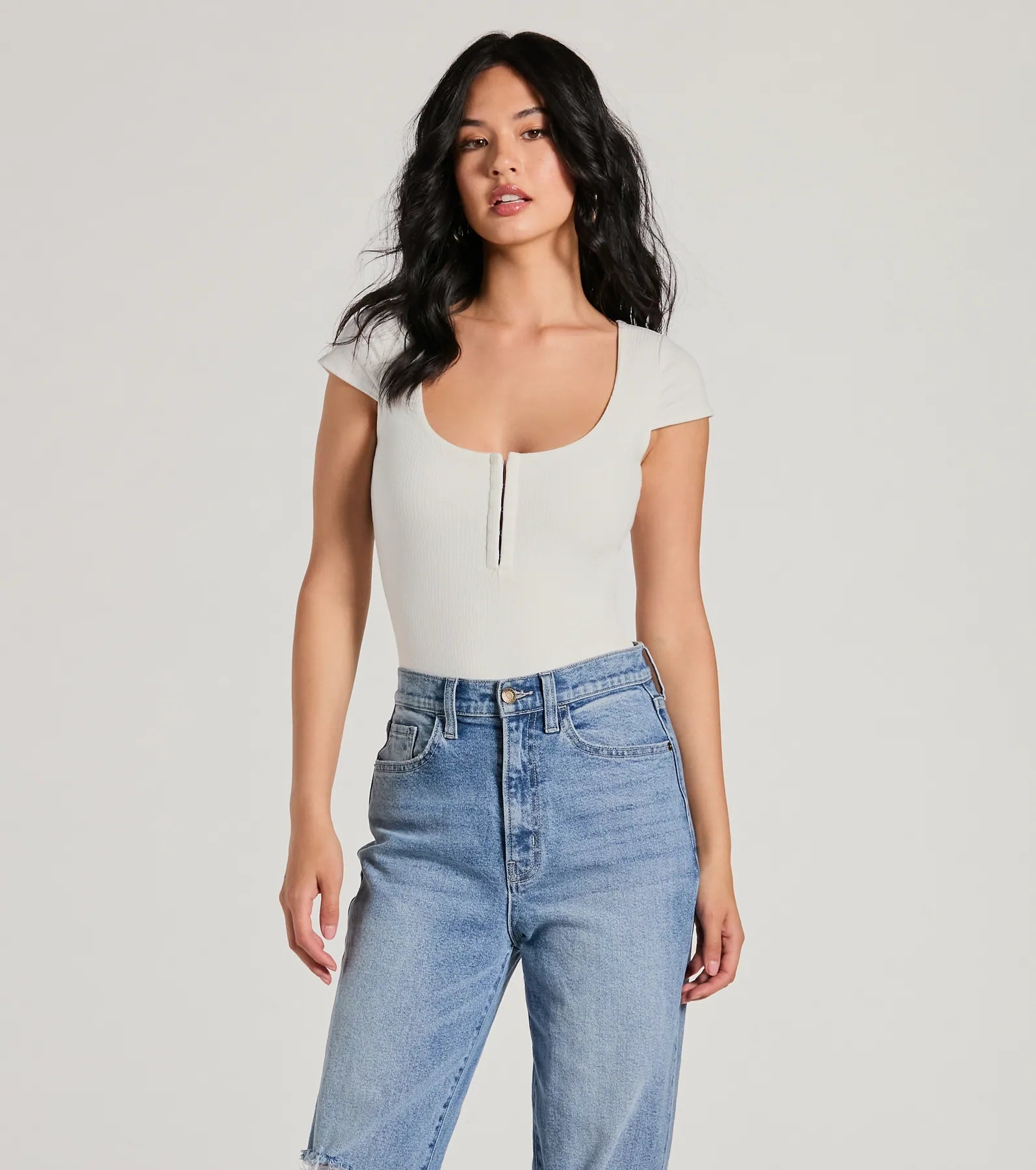 Ultimate Trendy Vibe Ribbed Knit Bodysuit - Effortless Style Upgrade