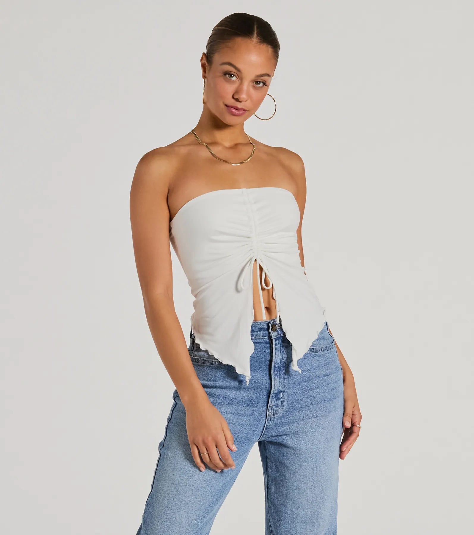 Ultimate Strapless Sweetheart Crop Top - Hit The City