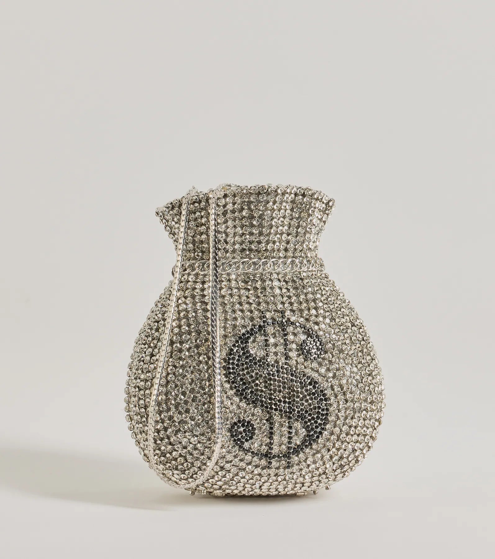 Ultimate Glam Rhinestone Money Clutch