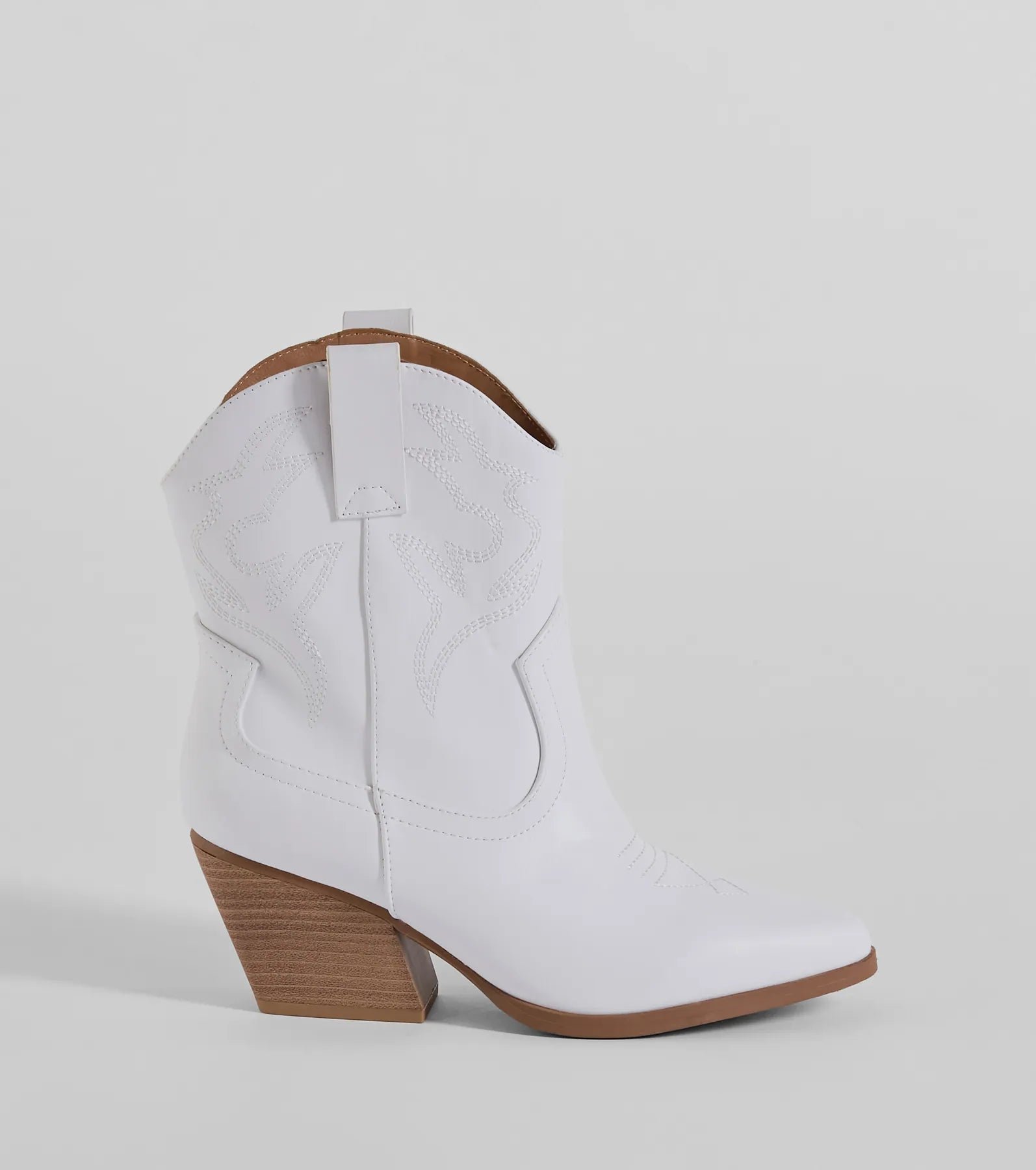 Premium Western-Inspired Faux Leather Booties