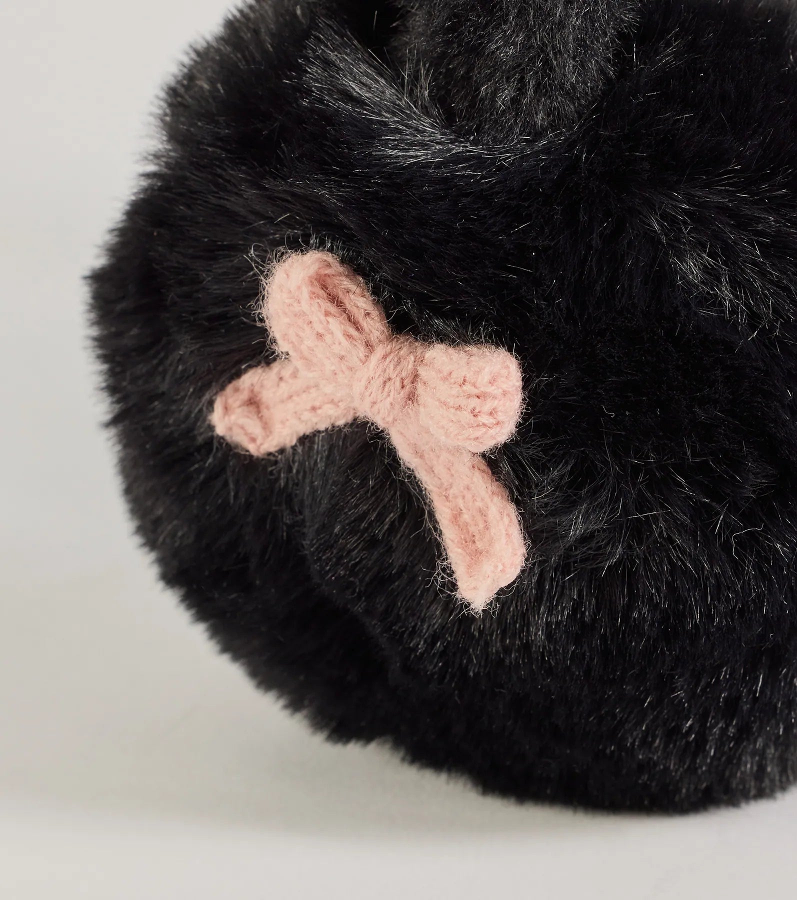 Premium Faux Fur Earmuffs with Adorable Bow Details