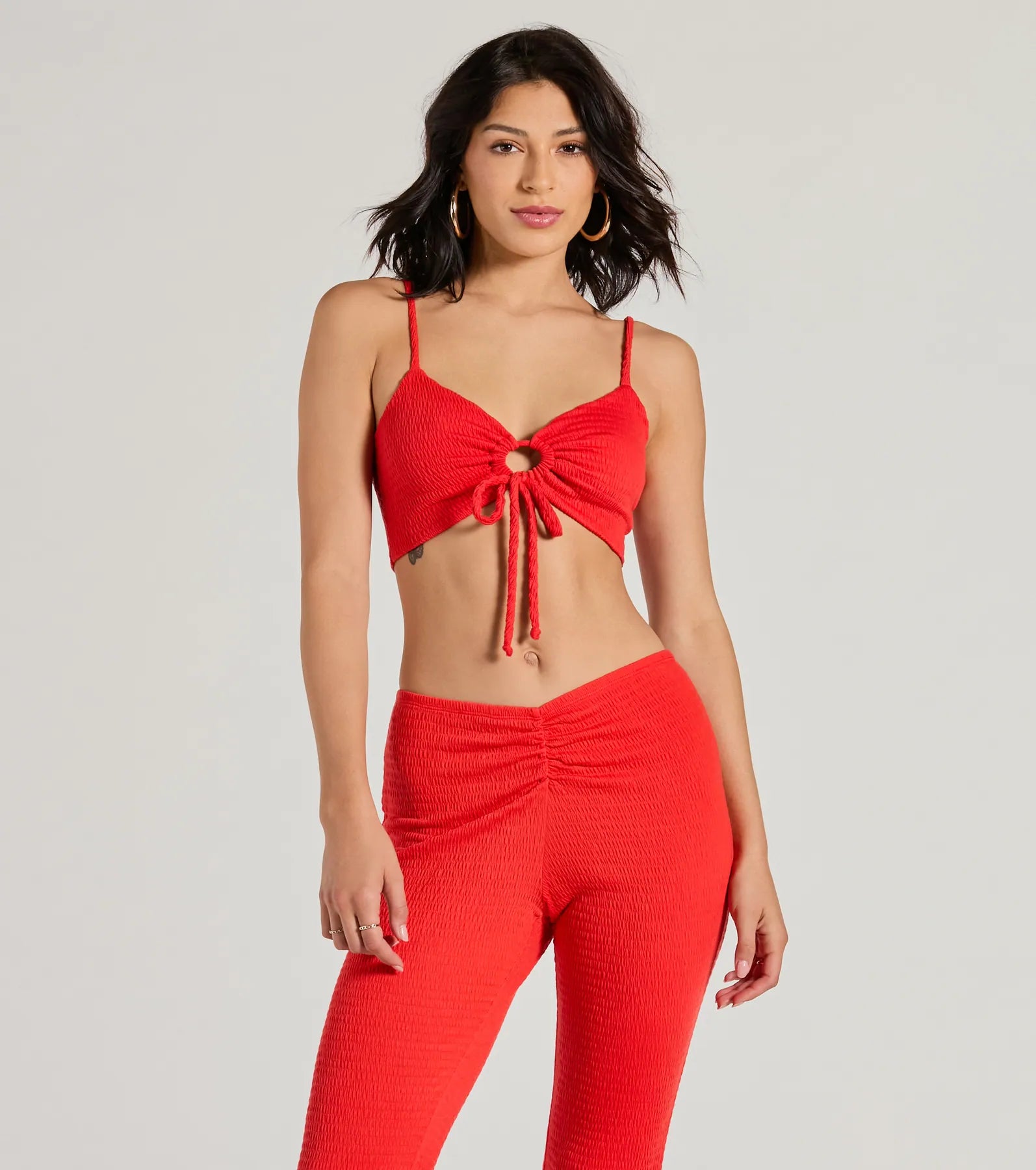 Ultimate Sweetheart Tie-Front Crop Top - Premium Vacation Style