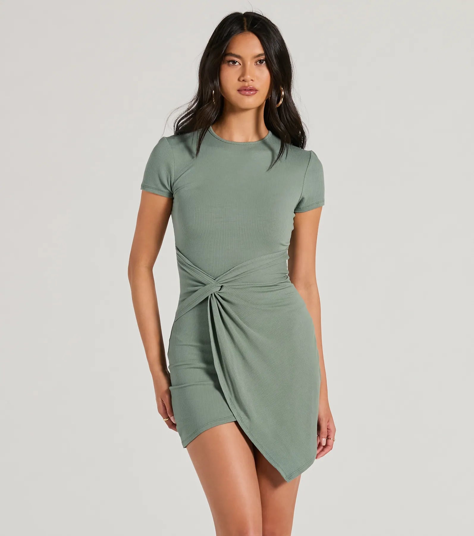 Ultimate Spirit Knot-Tie Mini Dress – Stylish & Comfortable