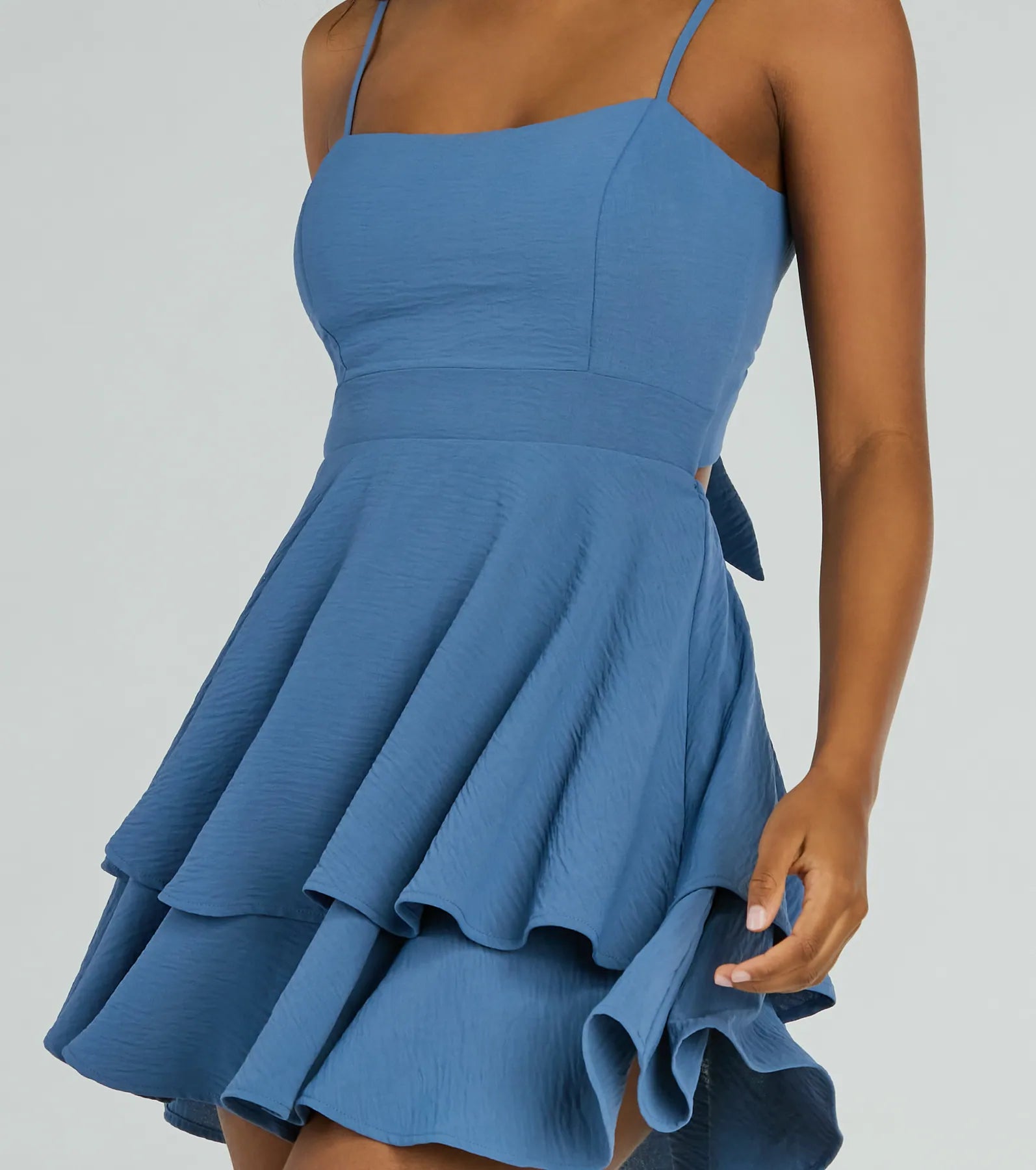 Ultimate Divine Cutie Tie-Back Ruffled Skater Dress