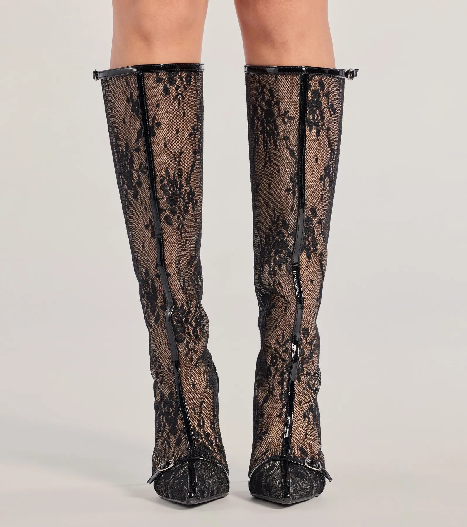 Ultimate Sultry Strut Sheer Lace Boots