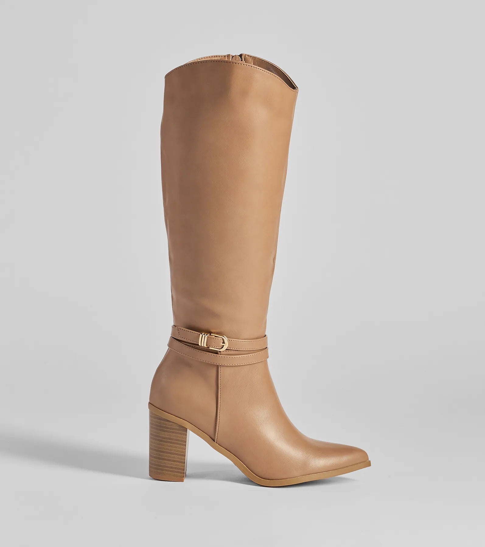 Ultimate Chic Buckle Boots - Under-The-Knee Style