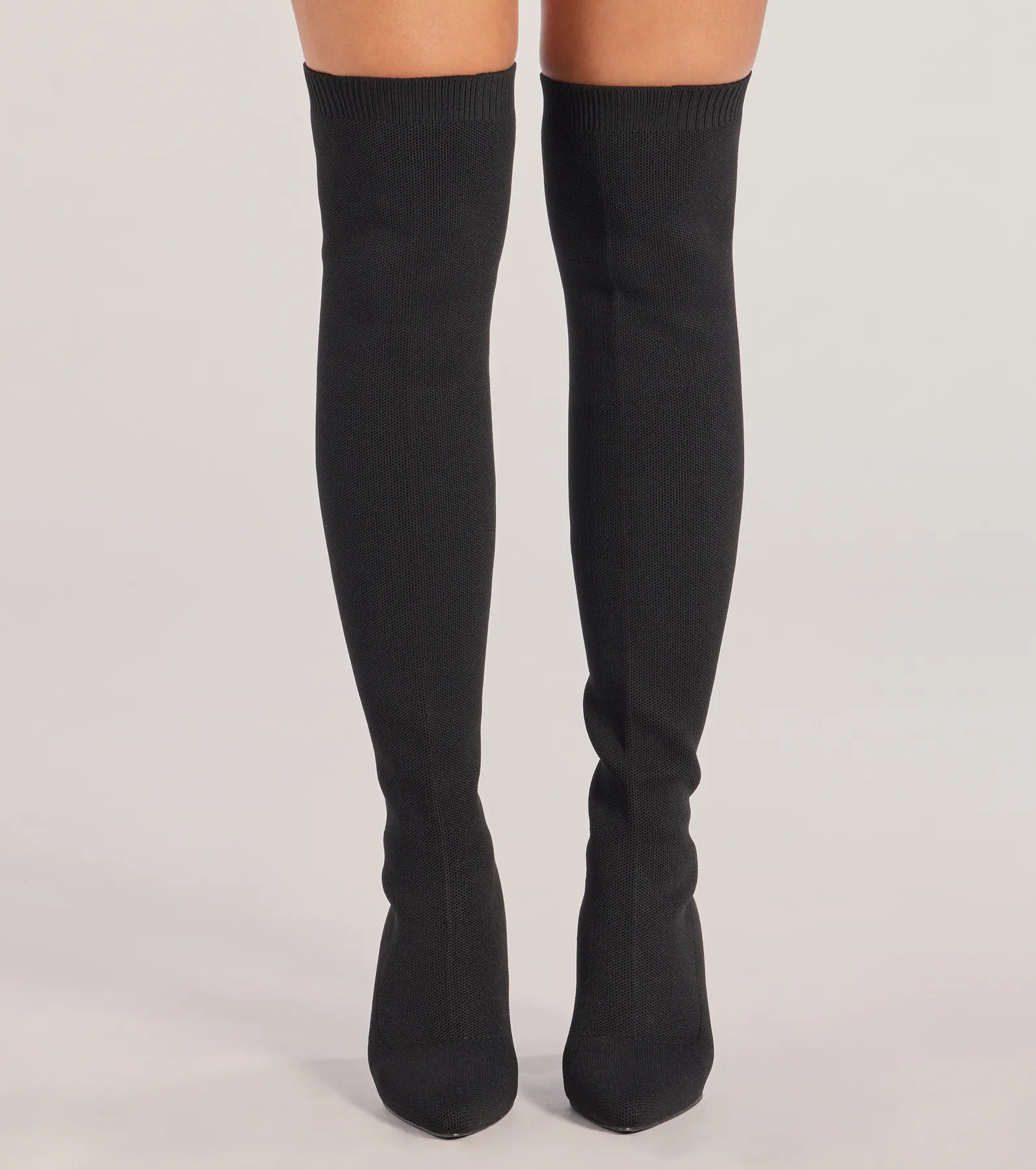 Ultimate Chic Stride Knit Over-The-Knee Boots - Upgrade Your Style