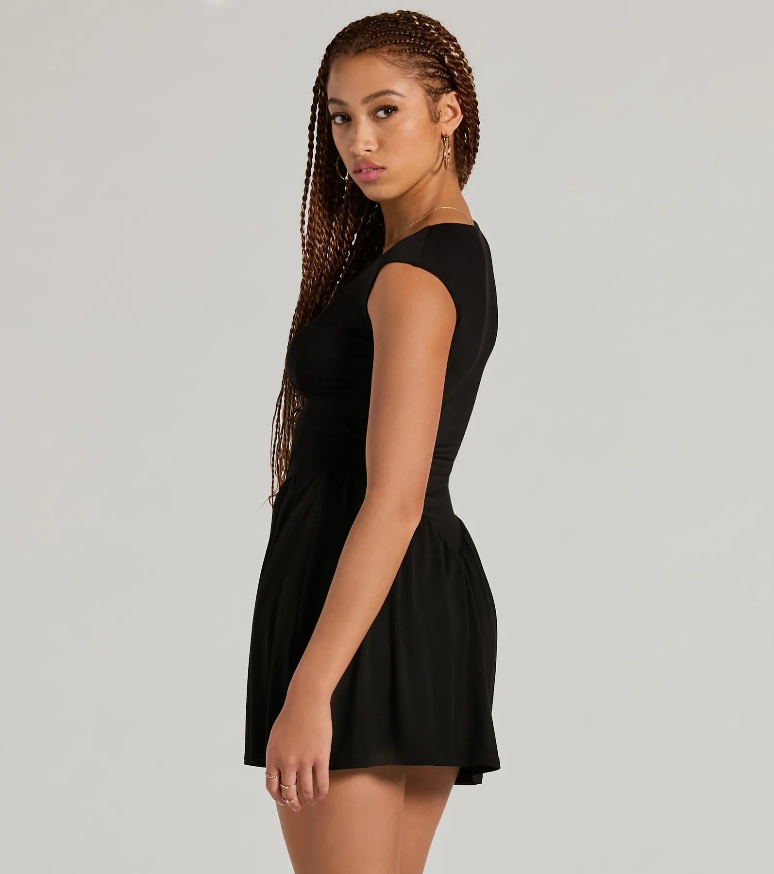 Ultimate Flattering A-Line Ruffled Mini Dress