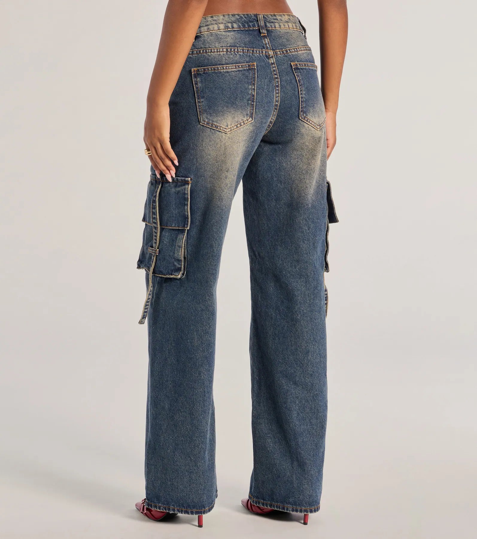 Ultimate Trendsetter High-Rise Wide-Leg Cargo Jeans