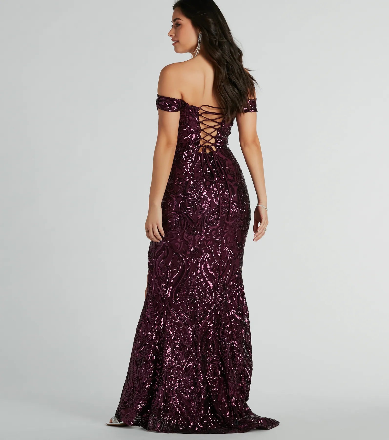 Premium Alanna Sequin Mermaid Gown for Black-Tie Events