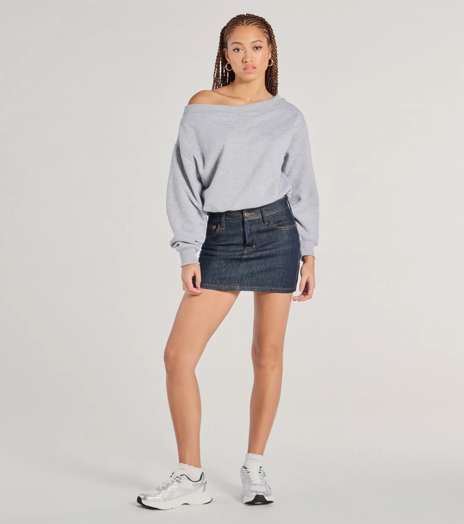 Ultimate Comfort Long Sleeve Crop Sweatshirt - Forever A Fave