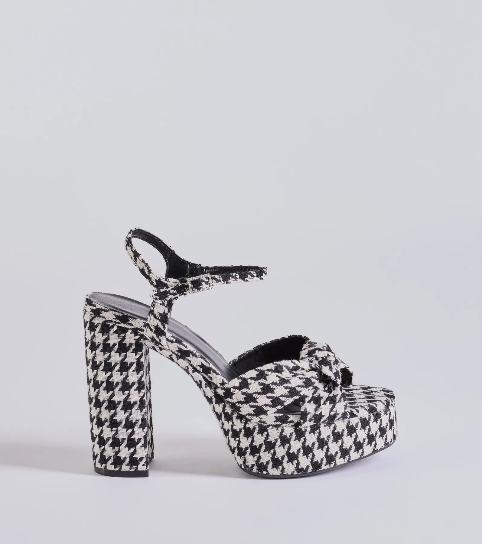 Ultimate Style Icon Houndstooth Platform Heels