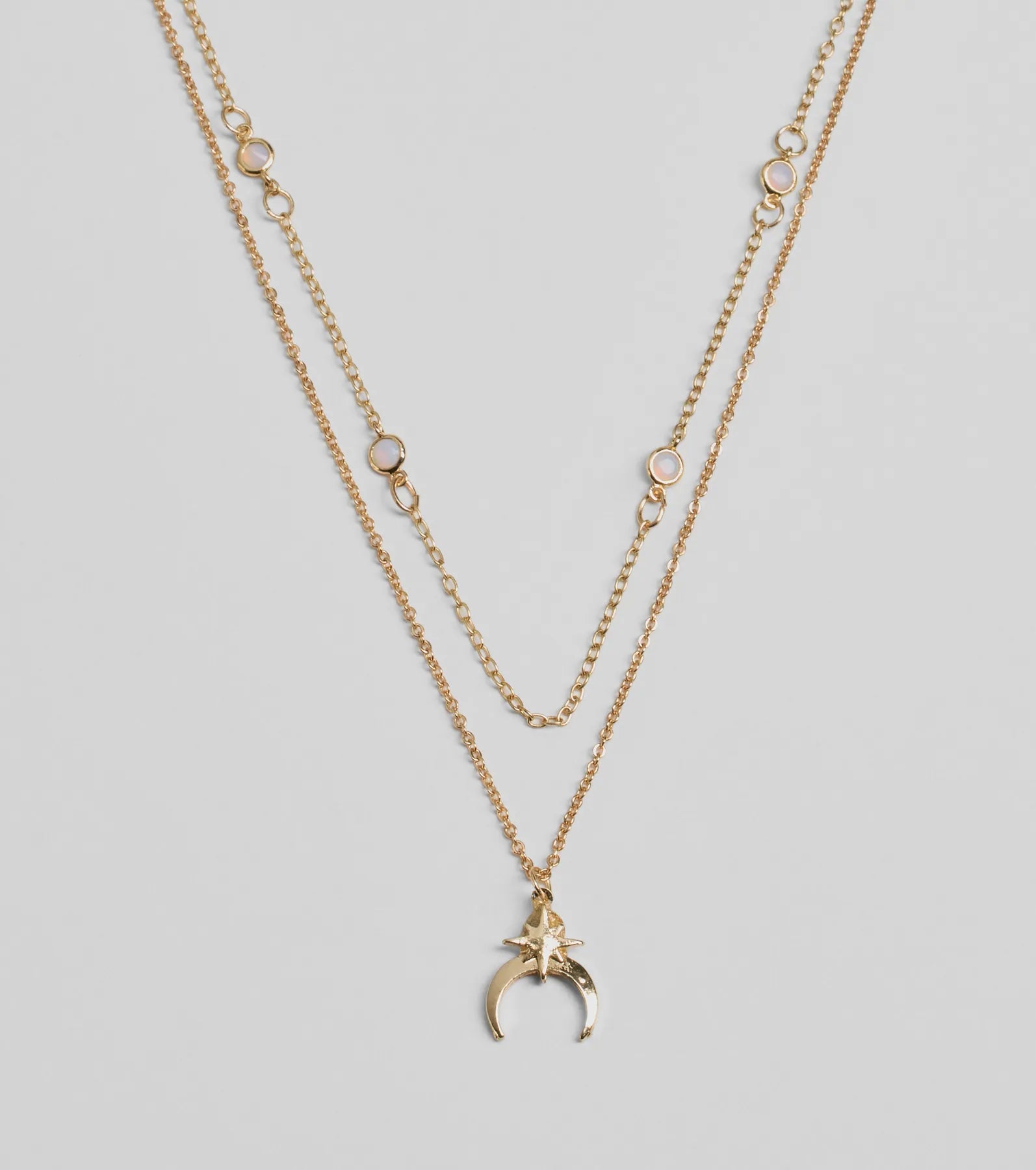Premium Celestial Moon & Star Layered Necklace