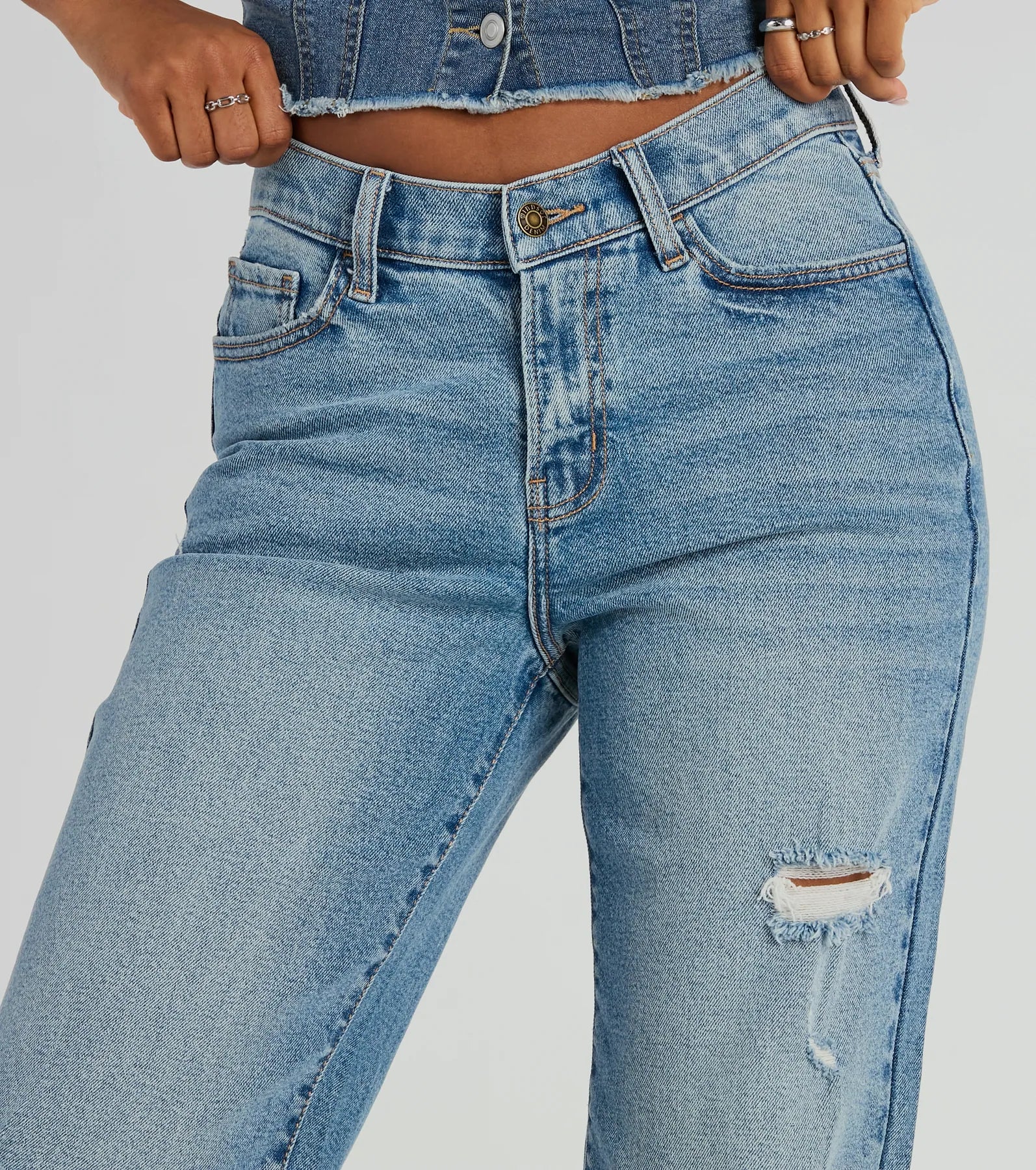 Premium Mid-Rise Straight-Leg Denim Jeans - Ultimate Style Upgrade