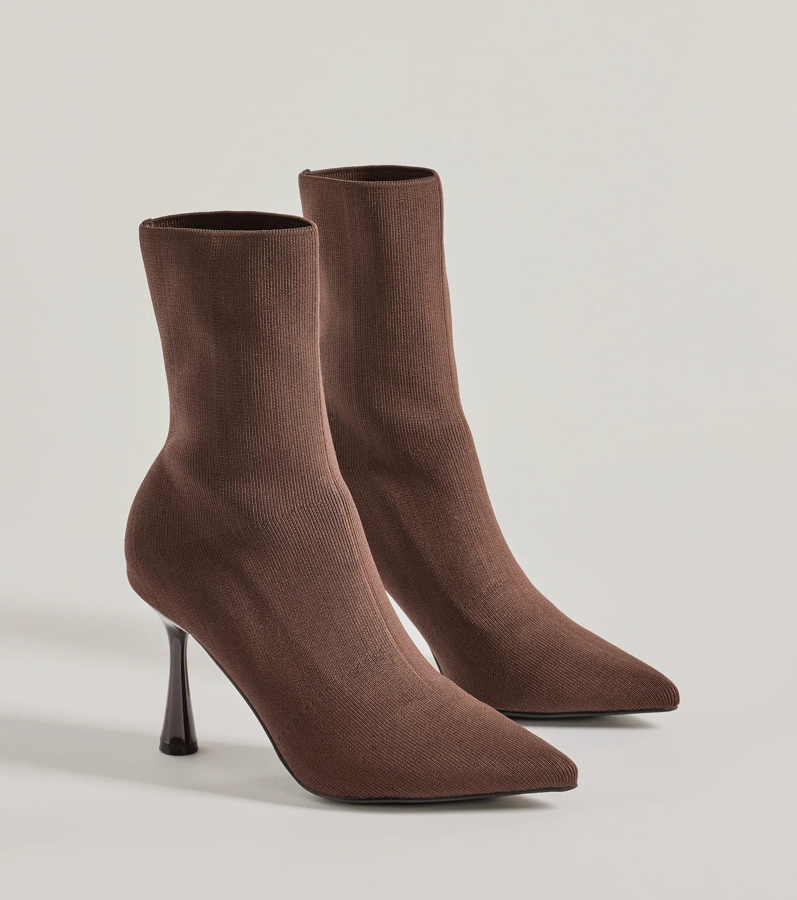 Ultimate It-Girl Knit Stiletto Booties - Sleek & Stylish