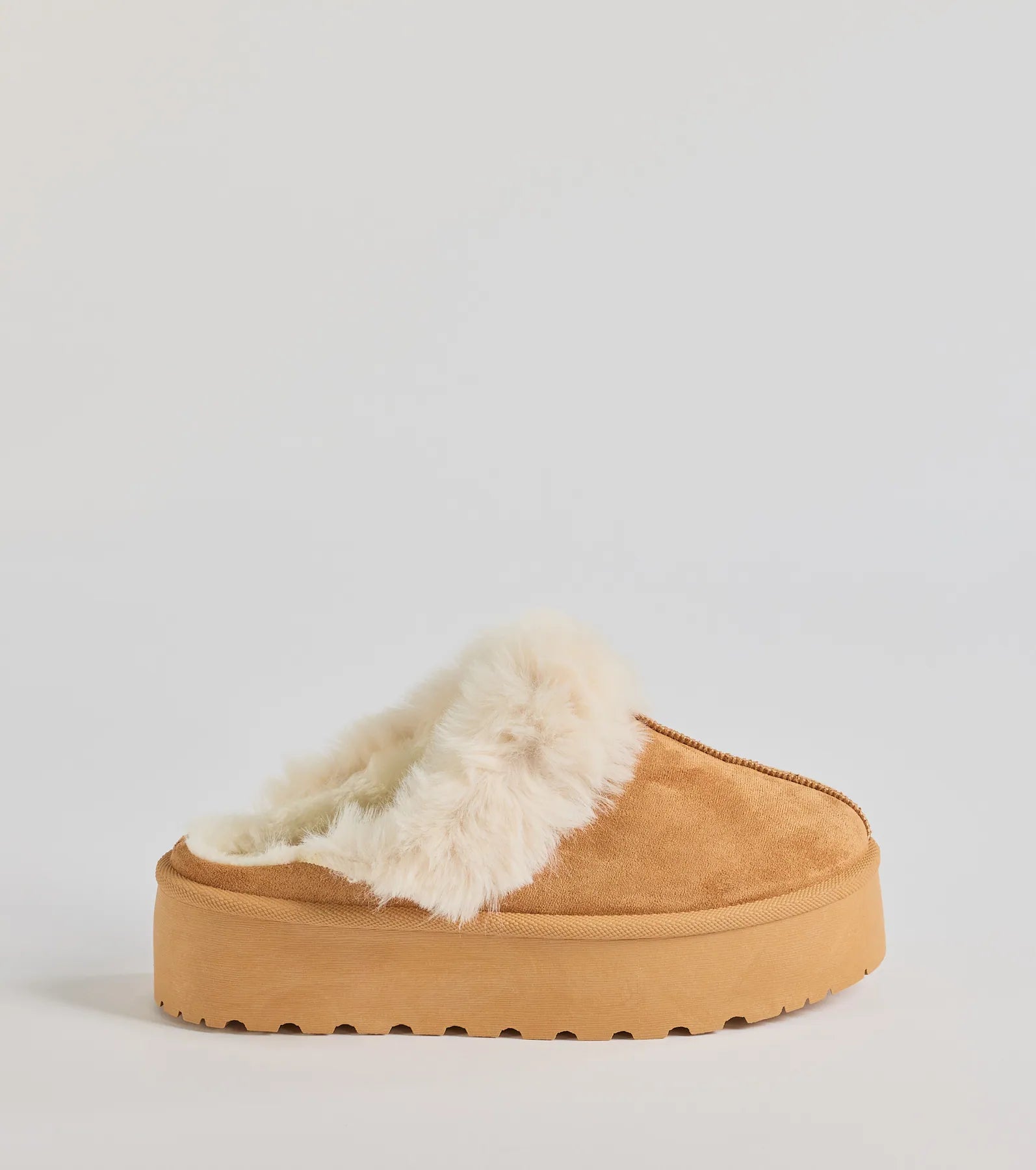 Ultimate Cozy Mode Faux Fur Platform Slippers