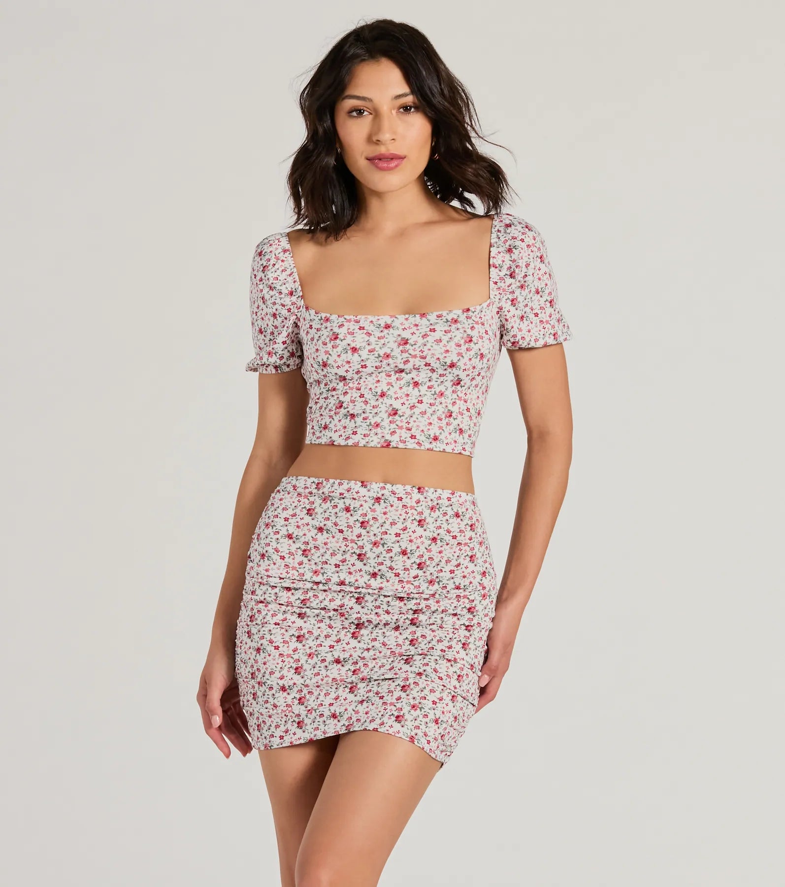 Ultimate Floral High-Rise Mini Skirt