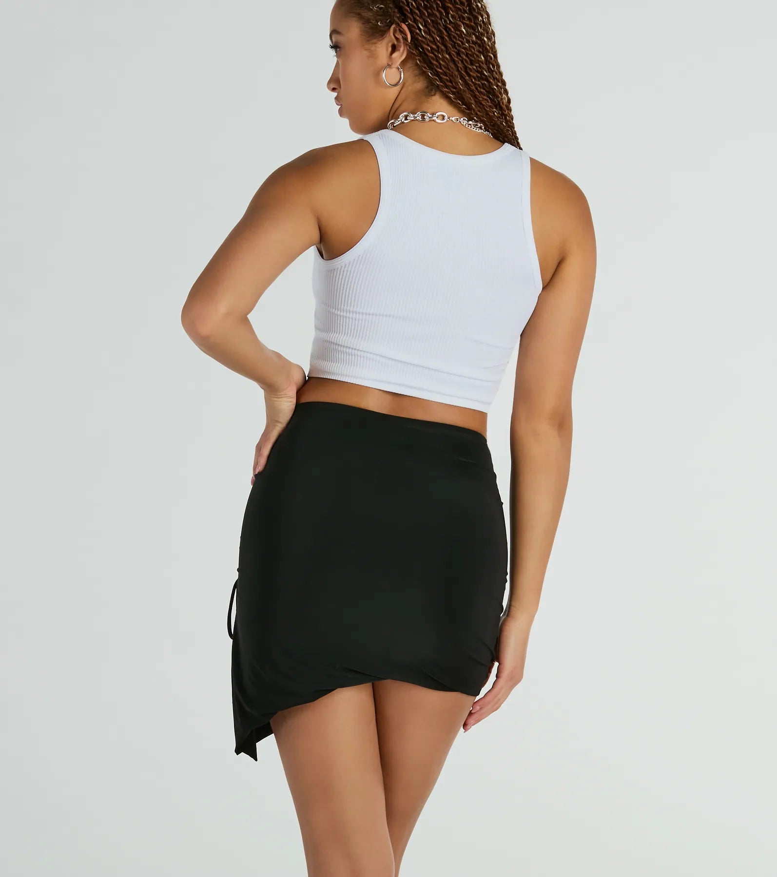 Premium Ruched Asymmetrical Mini Skirt - Ultimate Style Upgrade