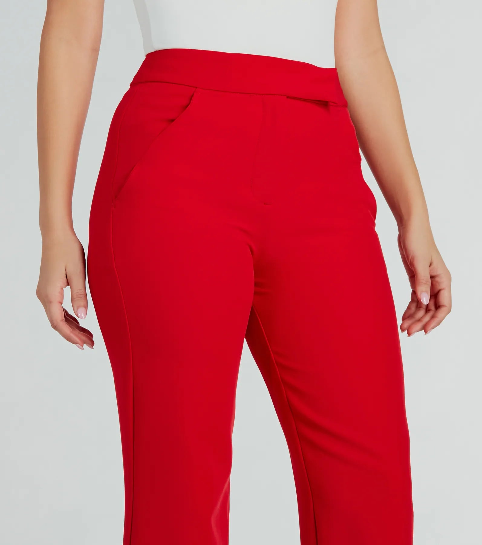 Ultimate Chic High Waist Straight-Leg Office Pants