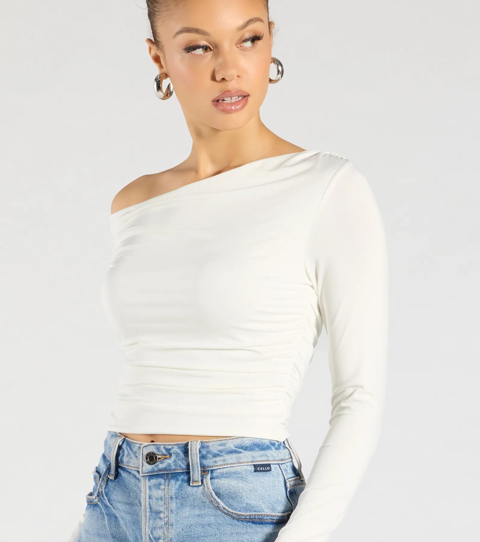 Ultimate All The Love One-Shoulder Tie Back Crop Top - Elevate Your Style