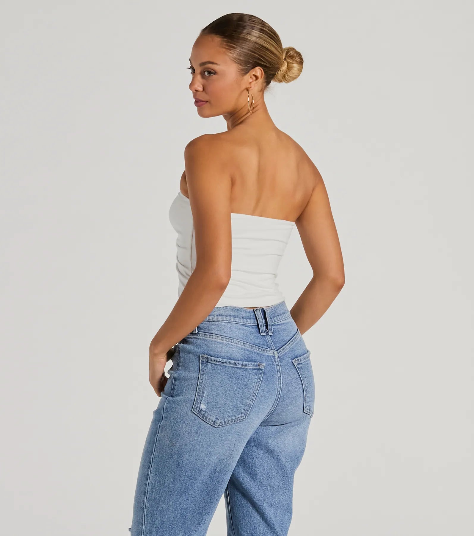 Ultimate Strapless Sweetheart Crop Top - Hit The City