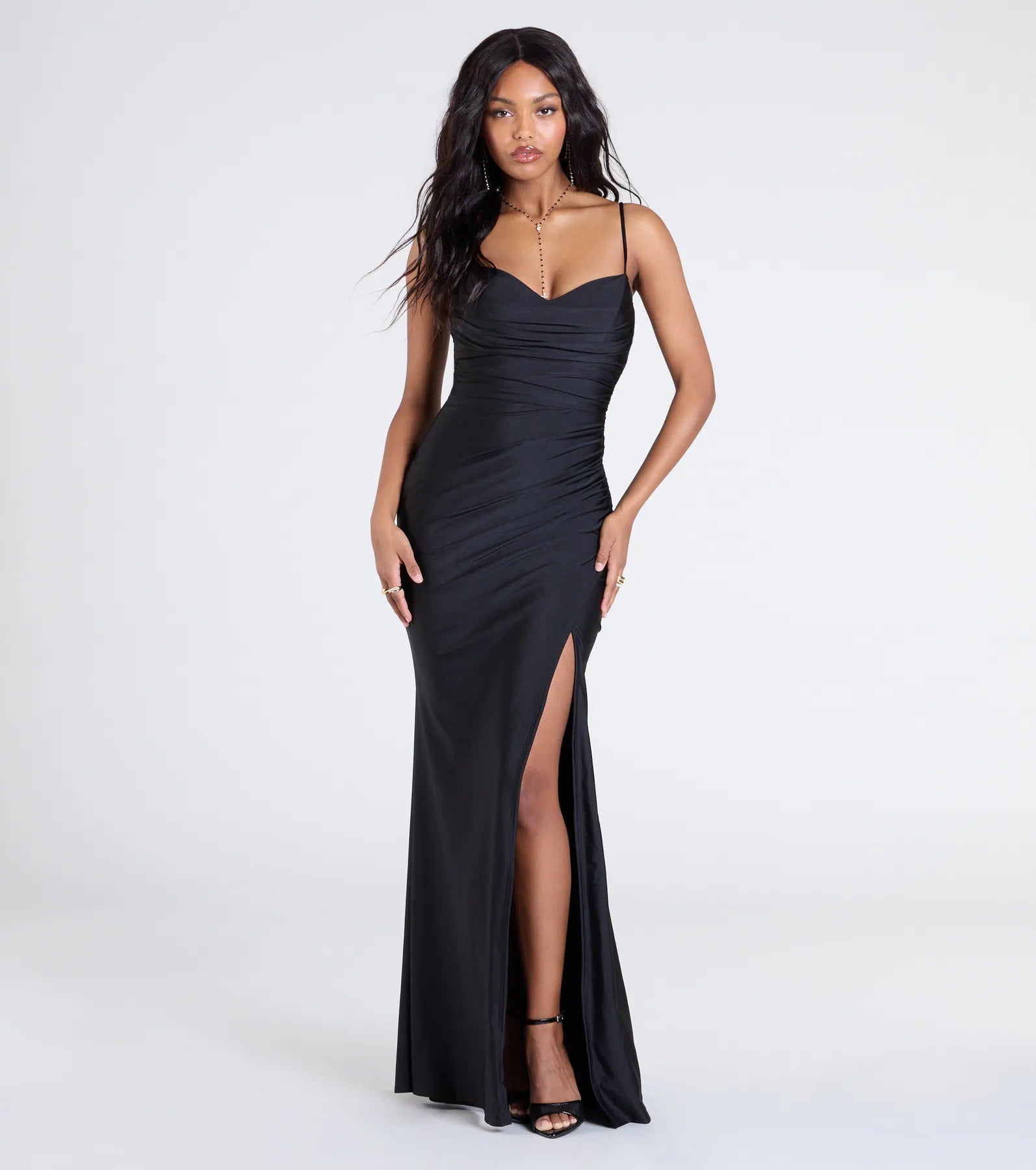 Ultimate Marcie Cowl Neck Mermaid Gown - Premium Formal Dress