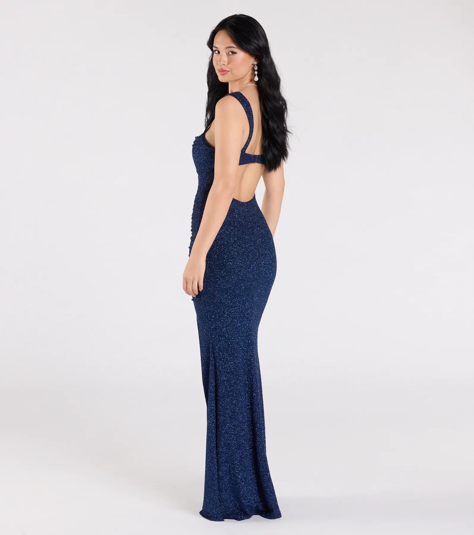 Ultimate Glam Drew Open Back Mermaid Dress