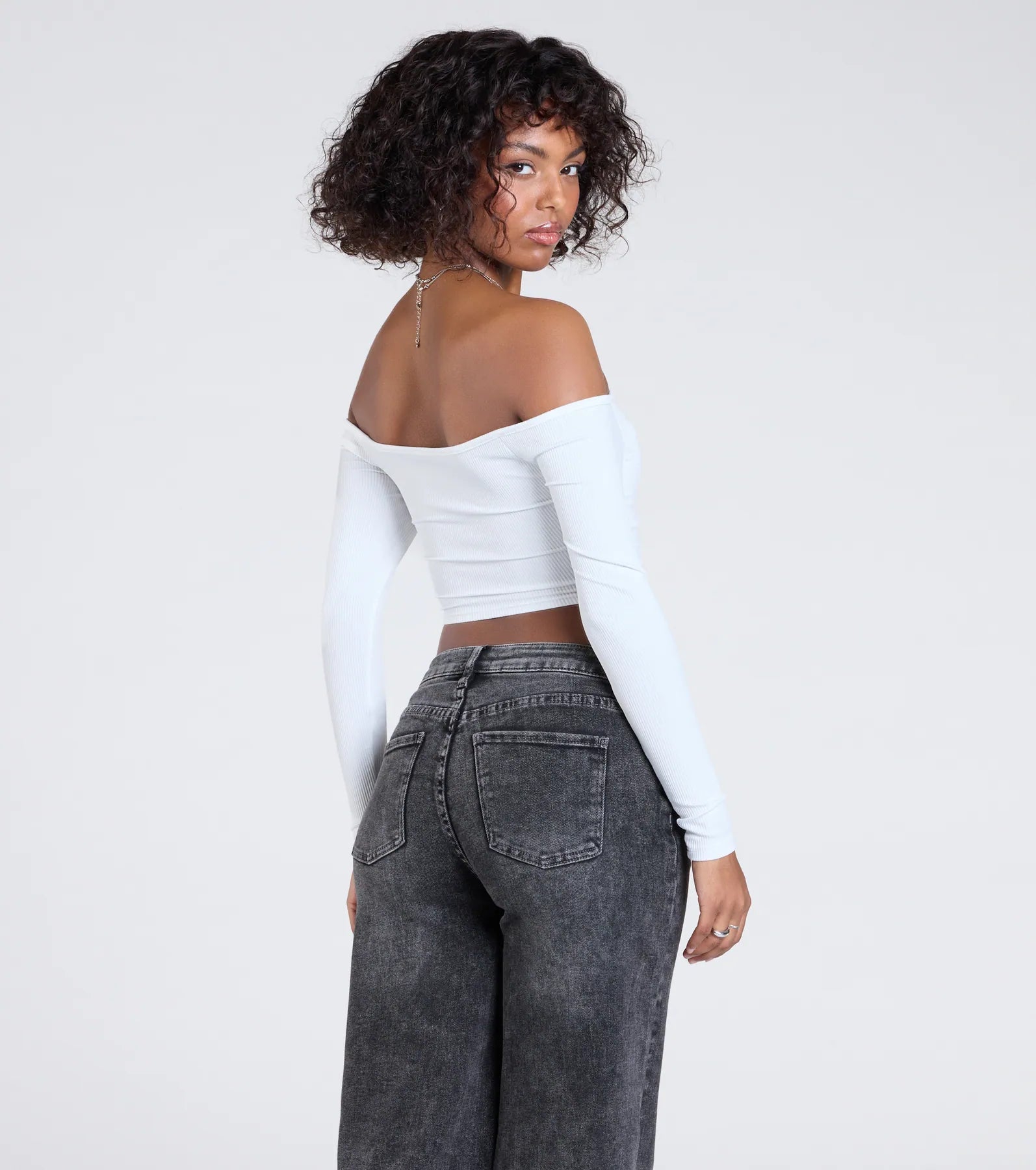 Ultimate Sultry Off-The-Shoulder Crop Top | Premium Stretch Fit