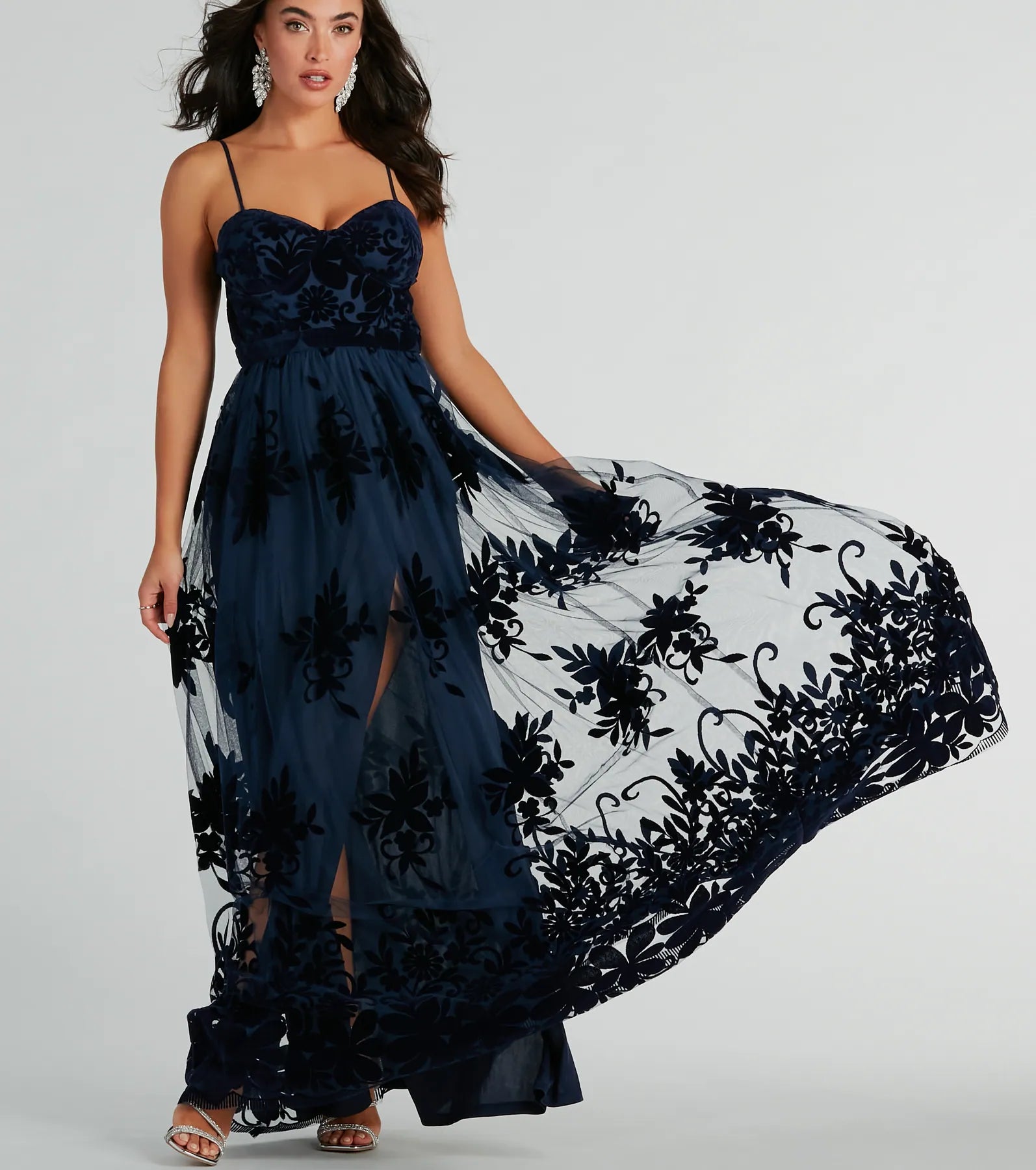 Thelma Premium Velvet Tulle Gown - Ultimate Elegance for Special Occasions