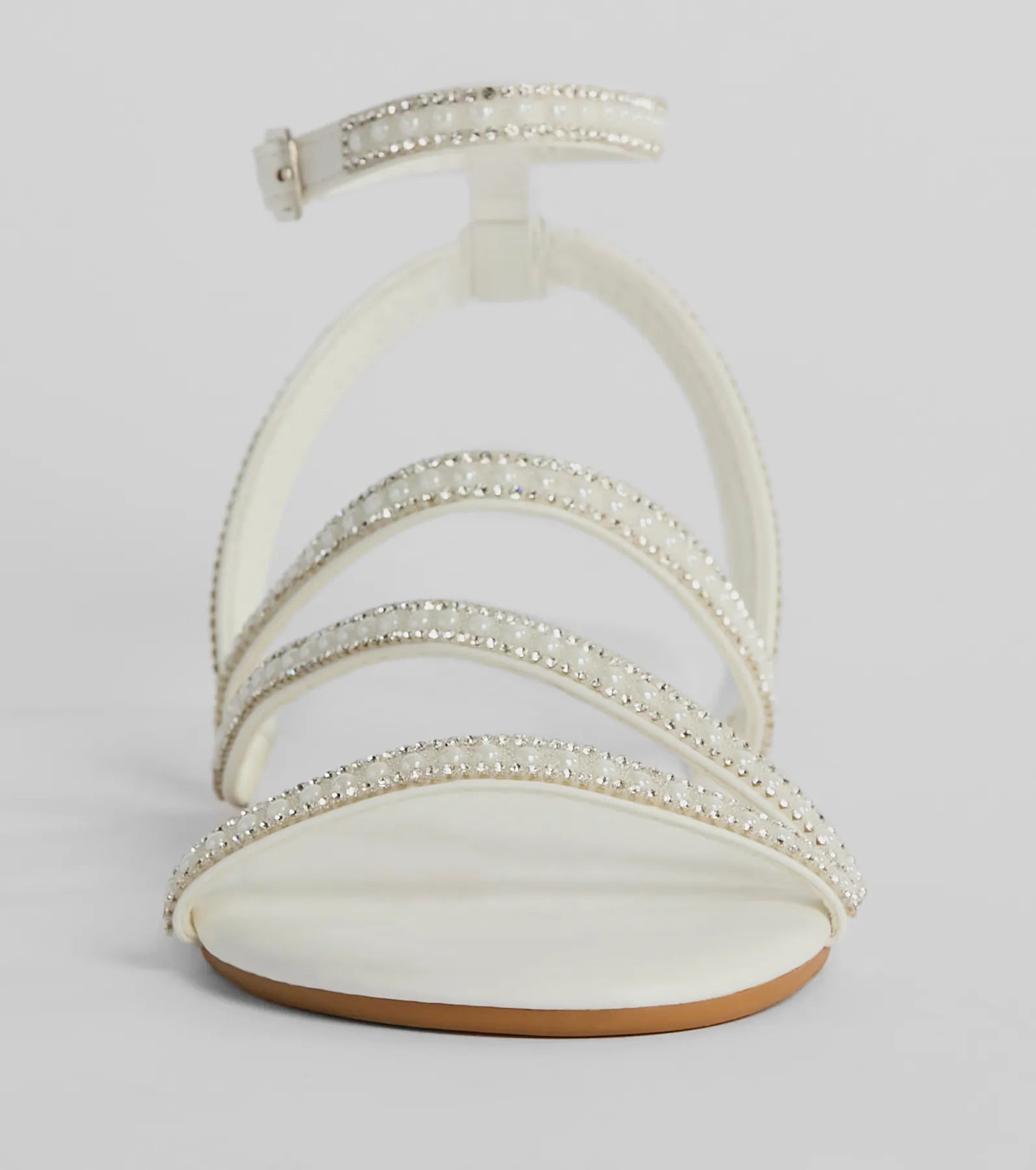 Ultimate Elegance Crystal & Pearl Strappy Sandals