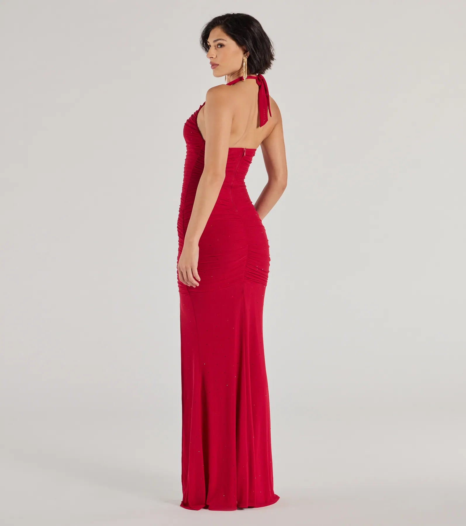 Kindra Ultimate High-Slit Mermaid Halter Dress - Premium Formal Wear