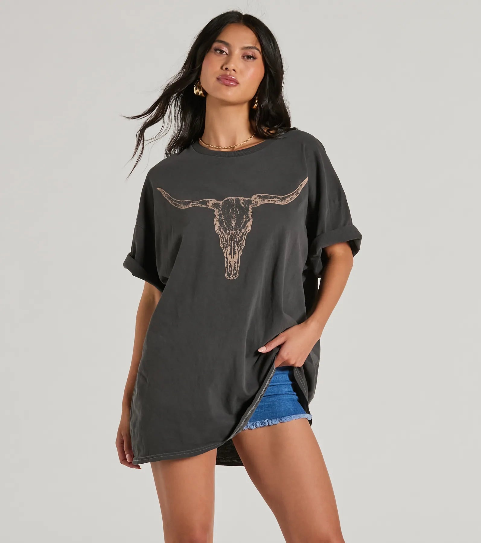 Ultimate Cowgirl Chic Longhorn Graphic Tee