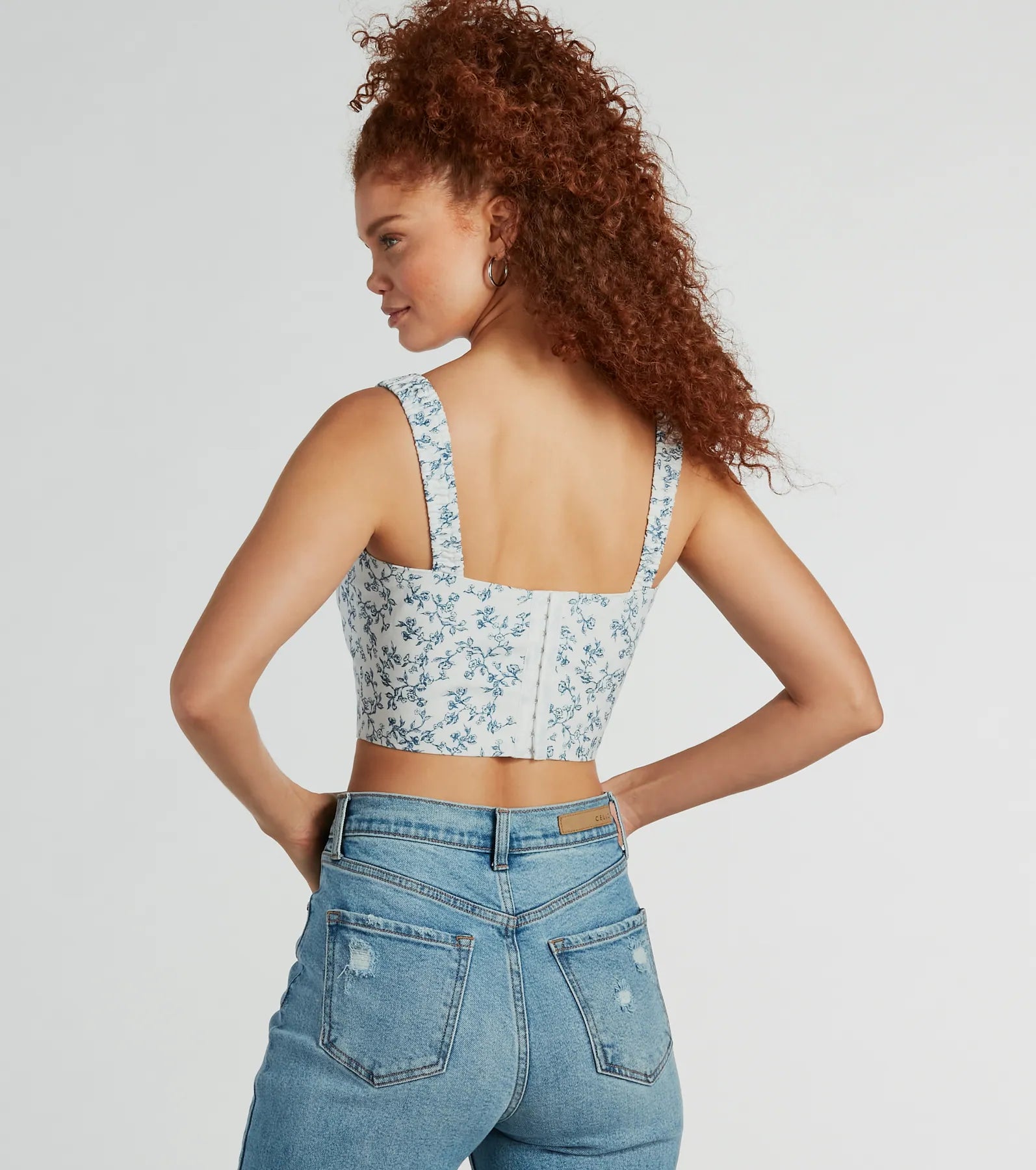 Ultimate Floral Lace-Up Corset Top - Simply Sweet & Chic