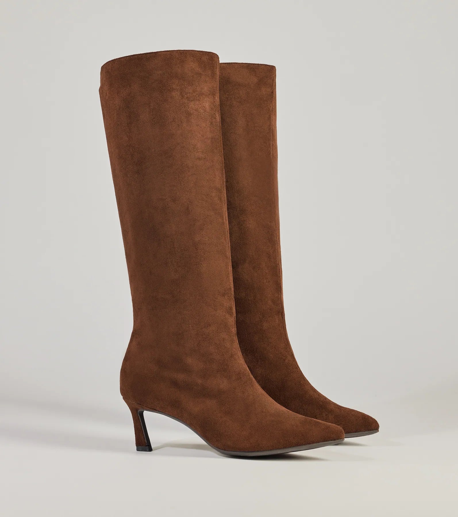 Premium Chic Strut Under-The-Knee Kitten Heel Boots - Ultimate Style Upgrade