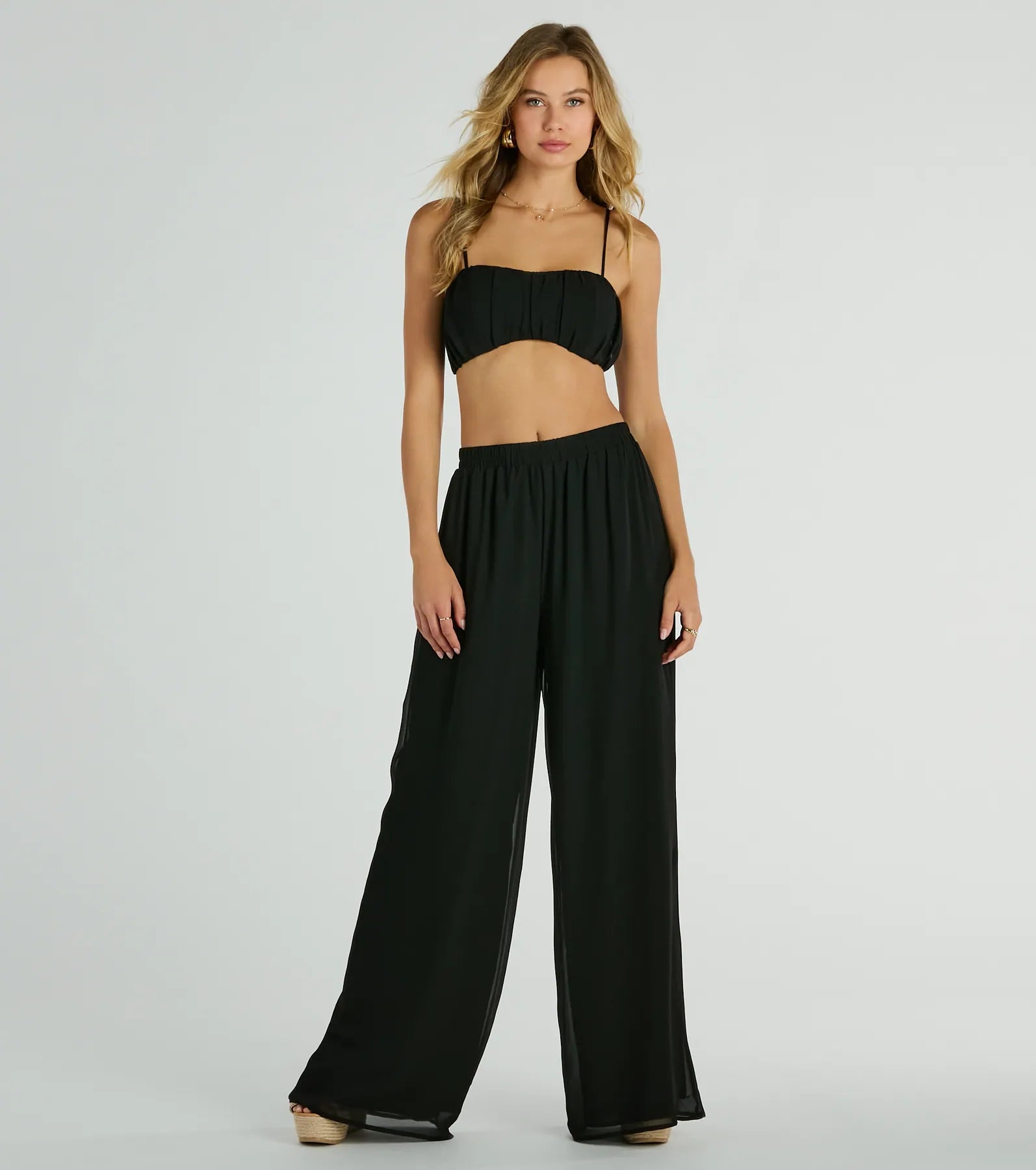 Ultimate Elegance Chiffon Palazzo Pants