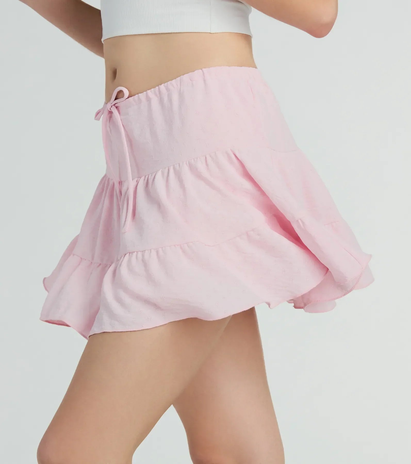 Ultimate Playful Distraction Low Rise Ruffled Mini Skirt