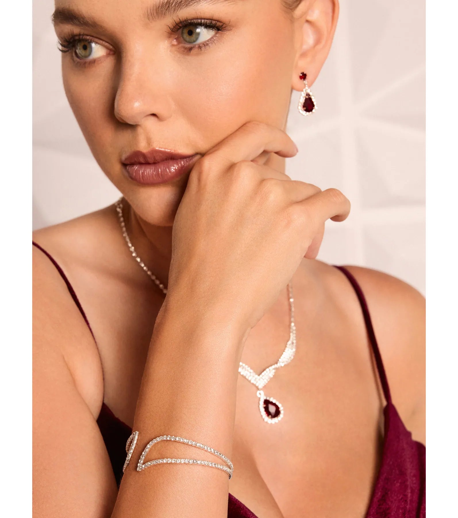 Ultimate Shine Rhinestone Memory Wire Bracelet