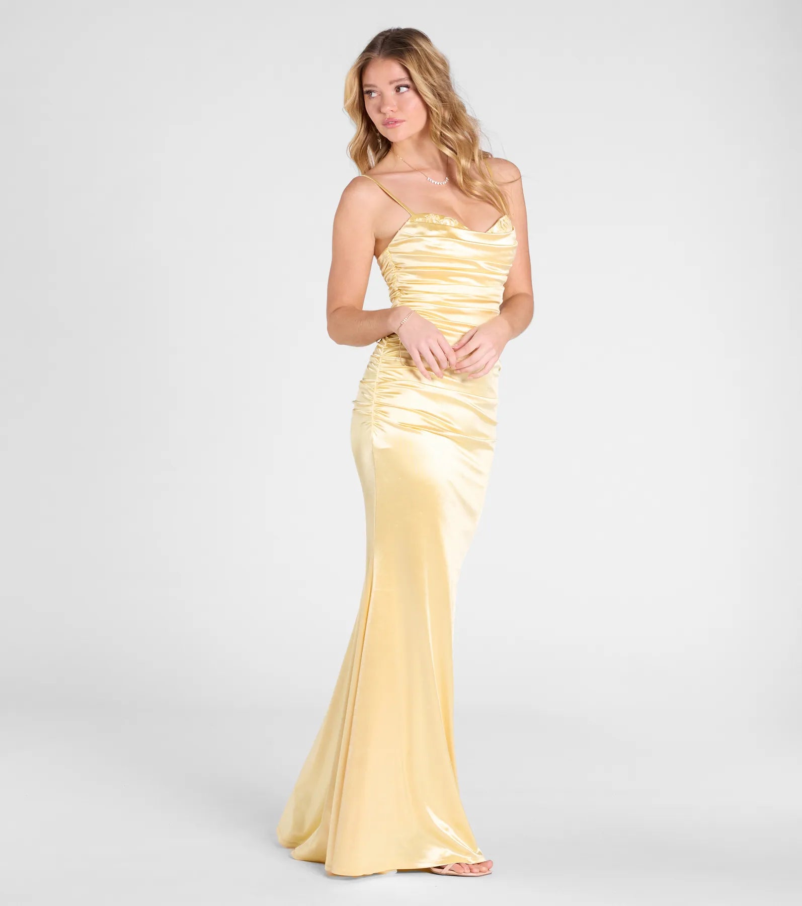 Ultimate Shondra Sweetheart Beaded Satin Mermaid Gown