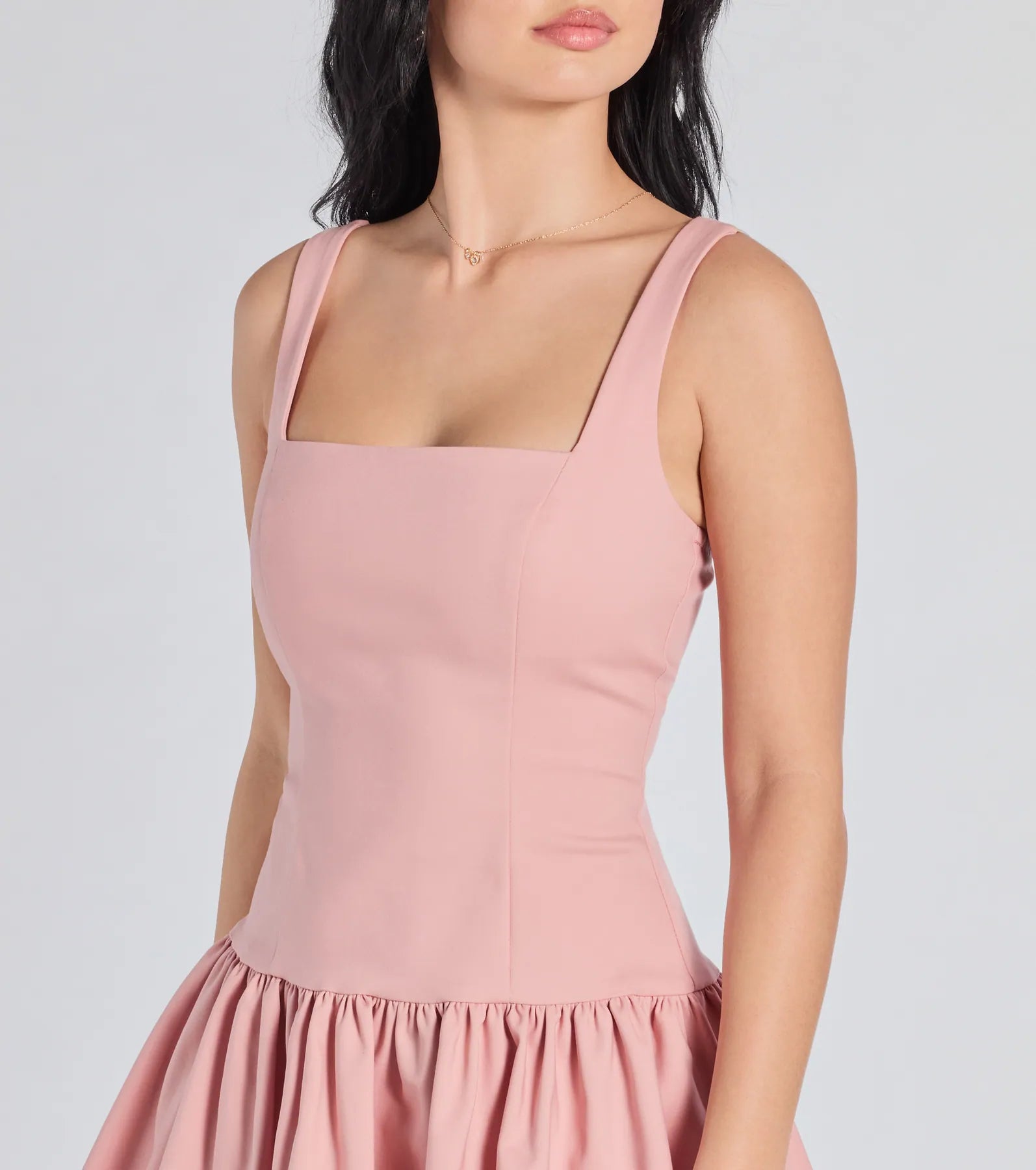 Premium Sleeveless Ruffle Skater Dress - Isn't She Lovely