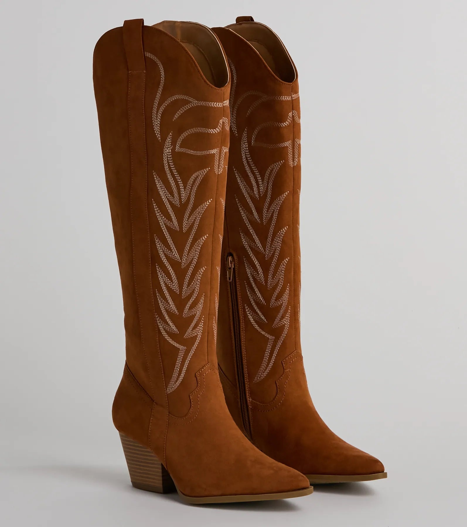 Premium Western Faux Suede Boots - Ultimate Style & Comfort