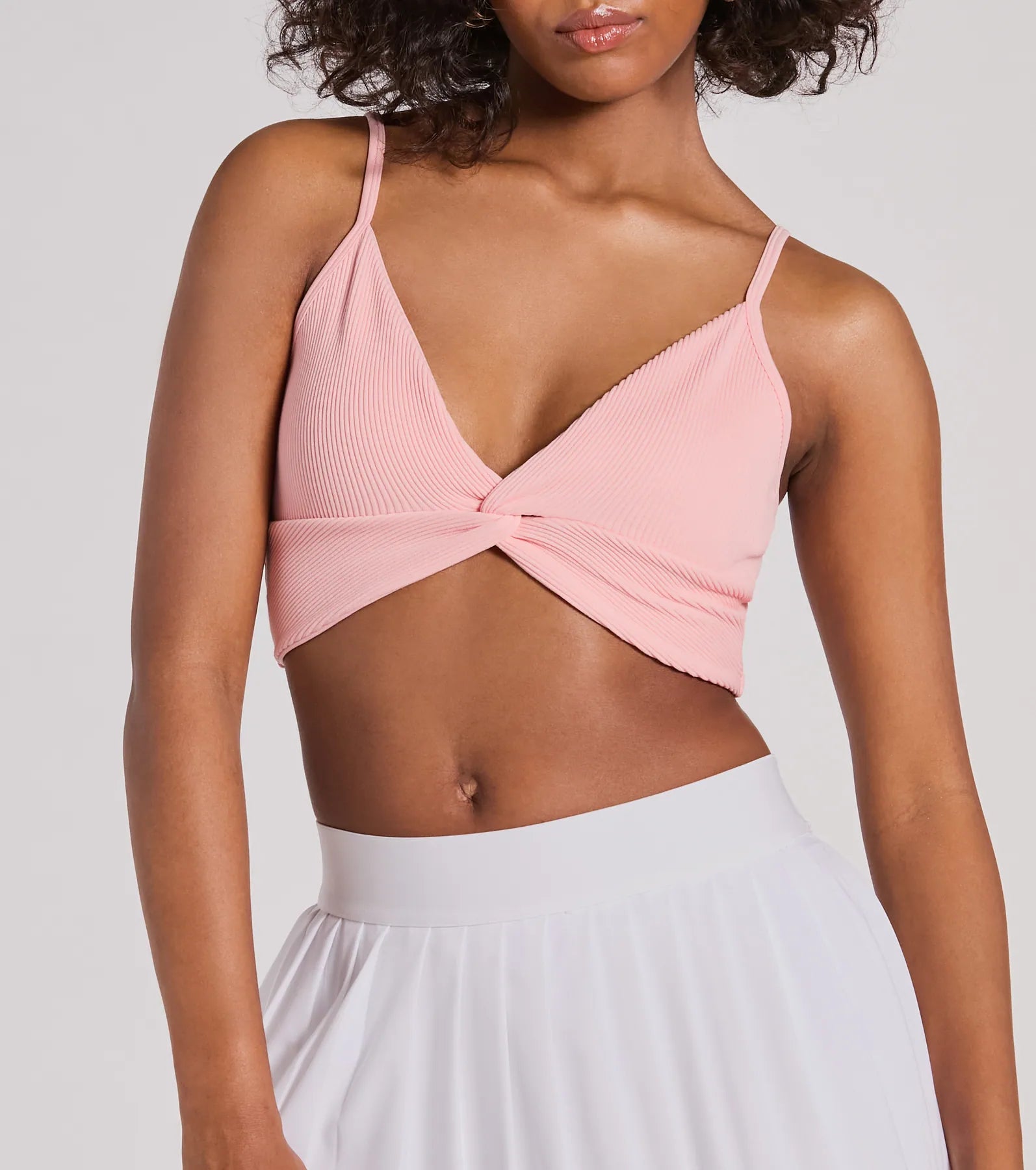 Ultimate Cute Vibe Twist V-Neck Crop Top - Upgrade Your Style