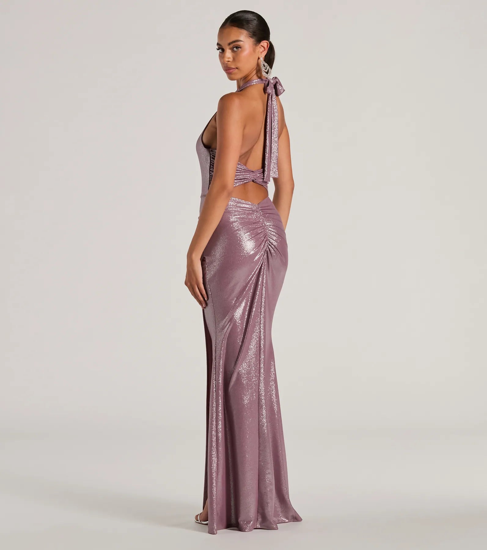 Premium Kayla Halter Open Back Mermaid Gown - Ultimate Formal Elegance