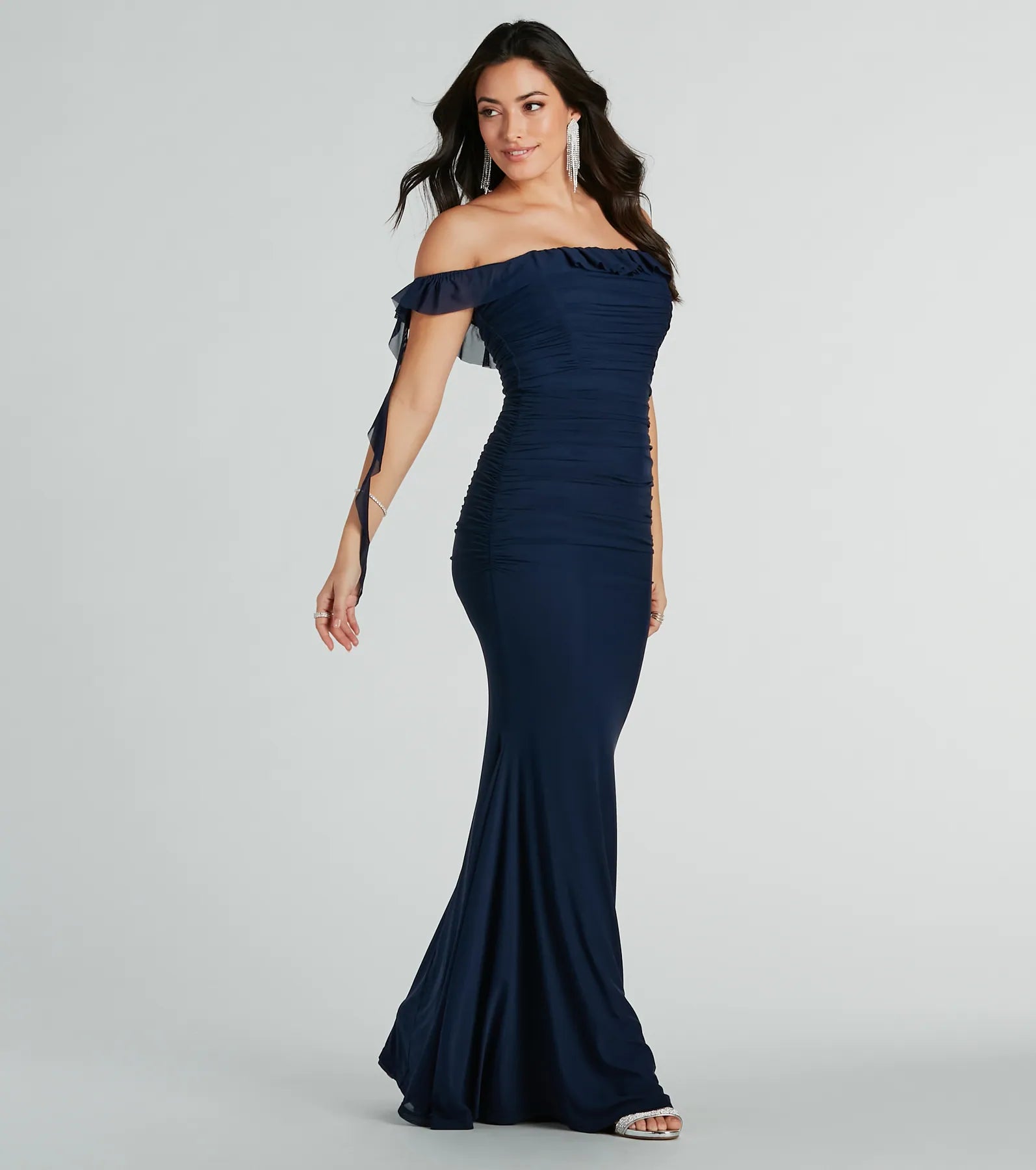 Premium Deyna Off-The-Shoulder Mermaid Gown